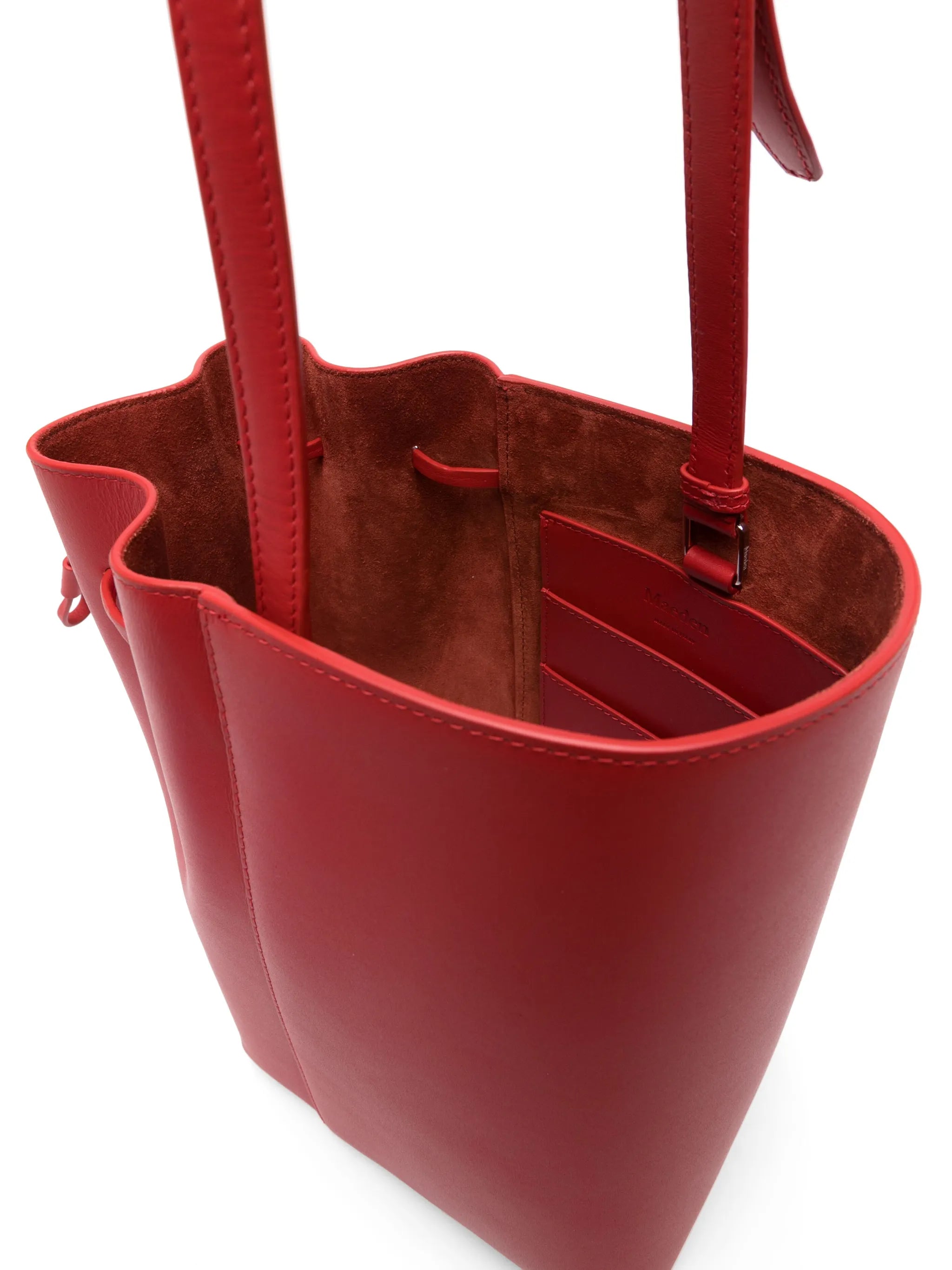 Canna leather shoulder bag
