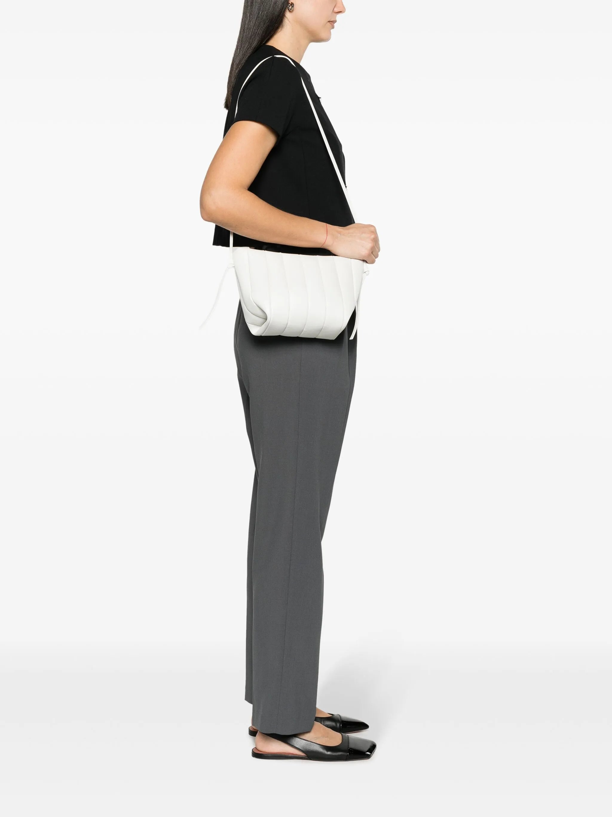 Boulevard padded leather shoulder bag