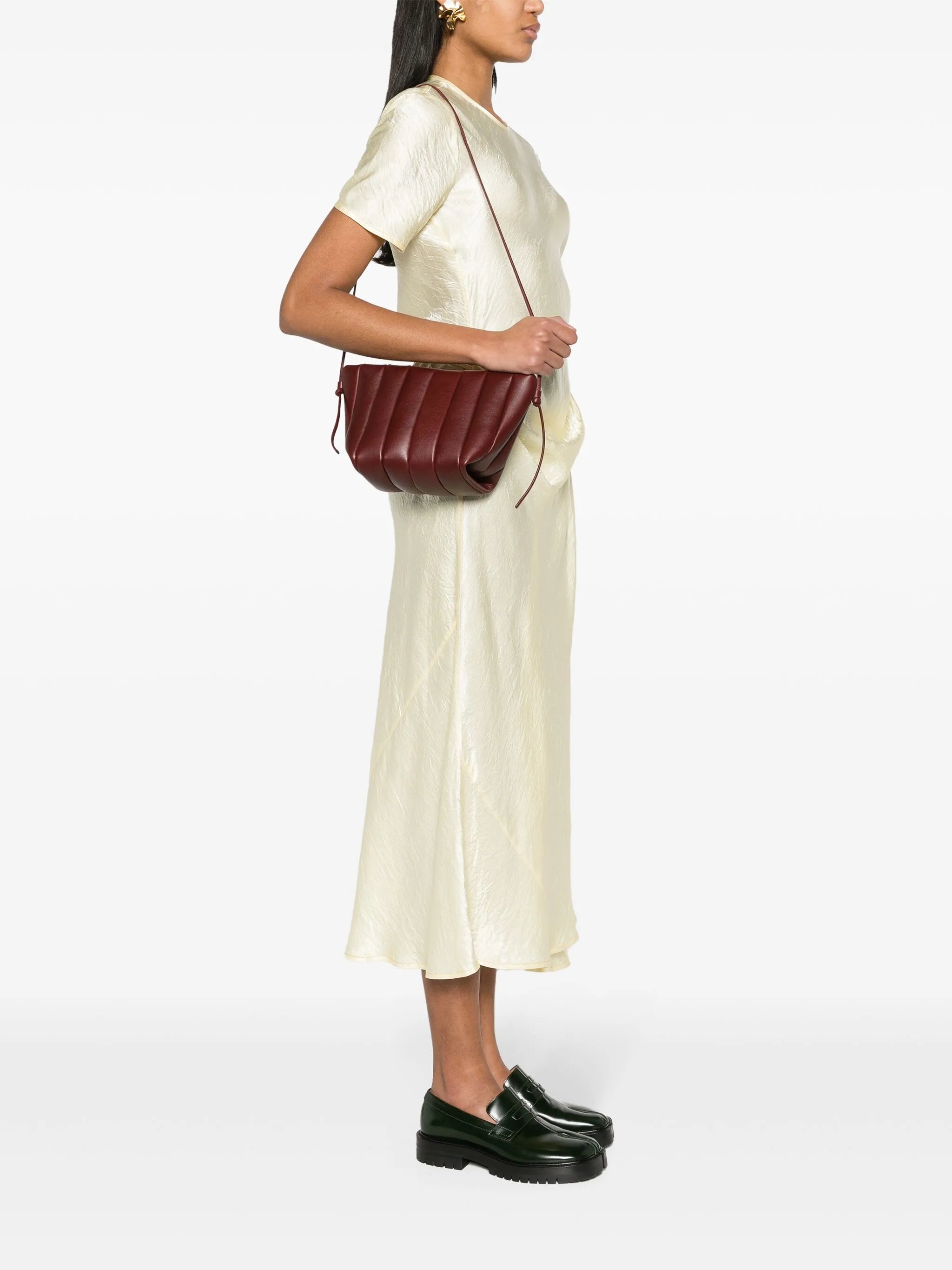 Boulevard padded leather shoulder bag