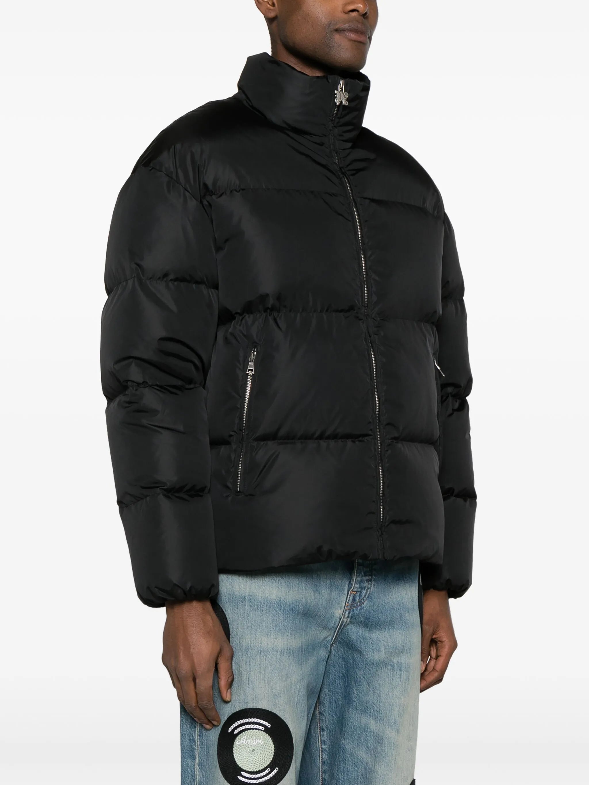 quilted ski jacket