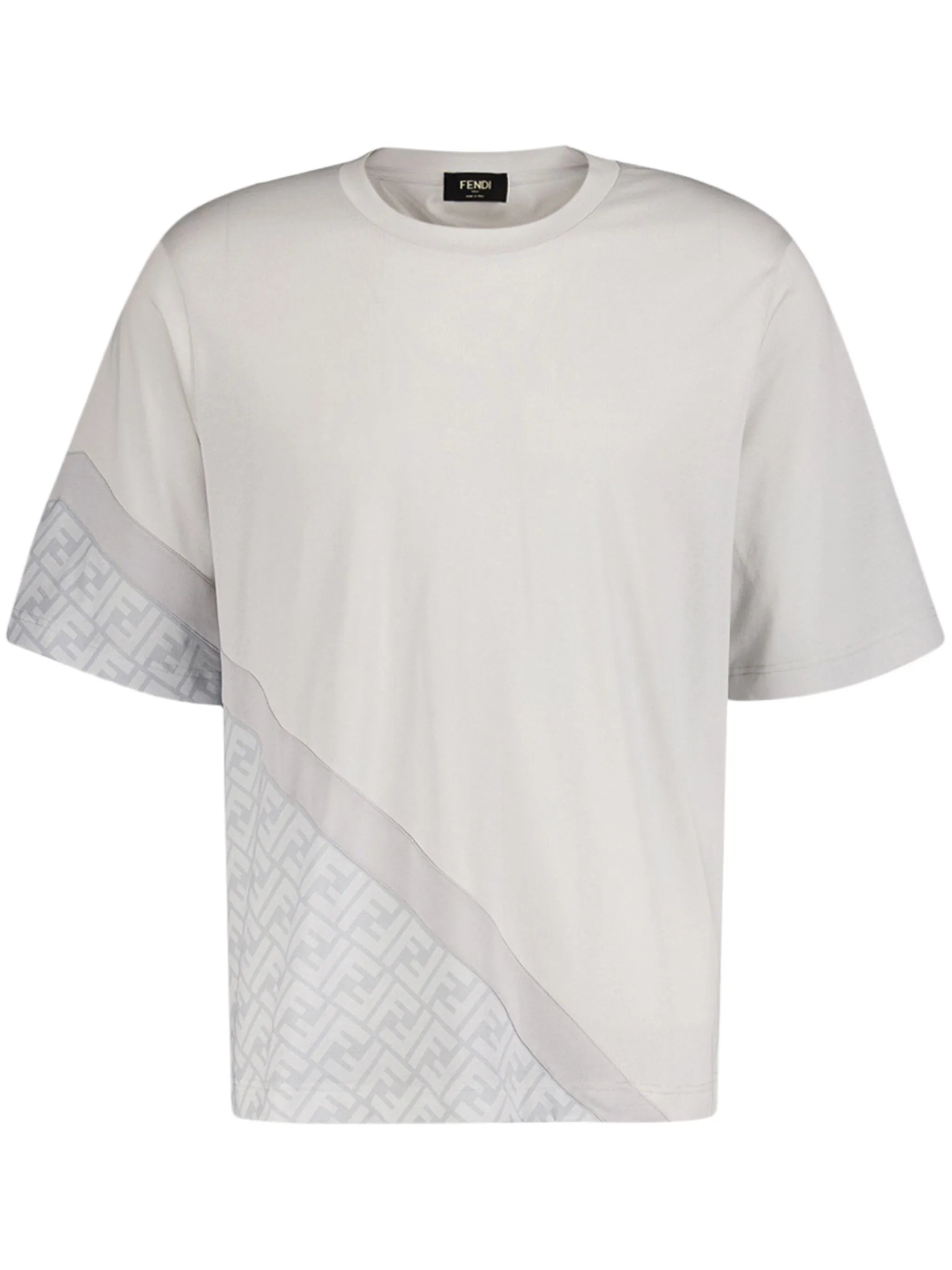 Diagonal FF printed cotton T-shirt