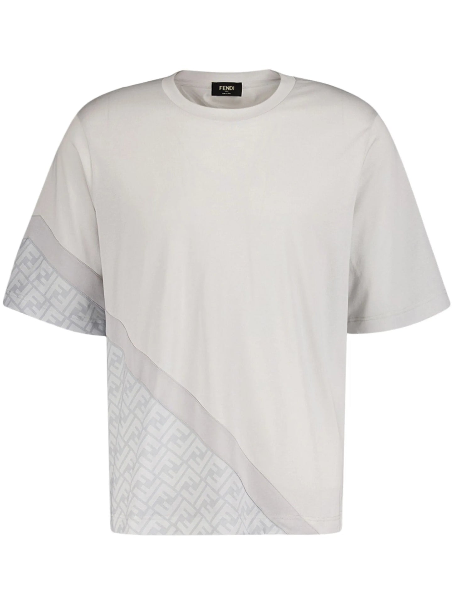 Diagonal FF printed cotton T-shirt