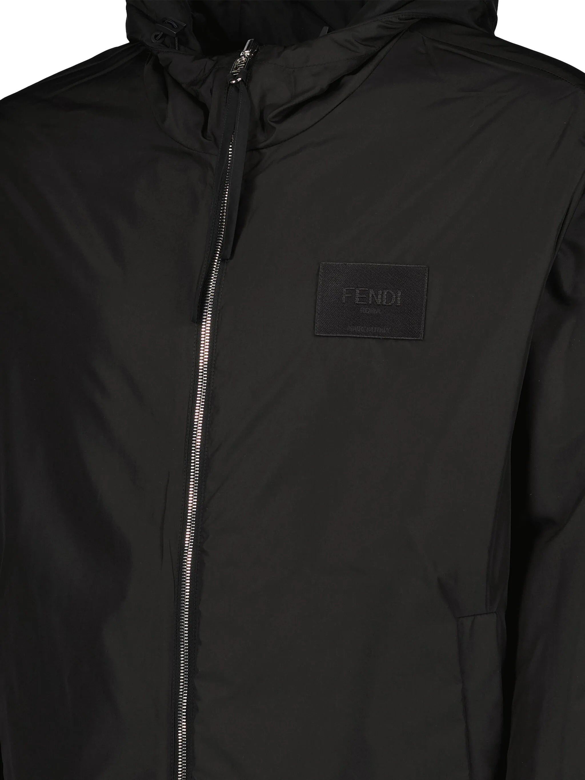 FF-print hooded windbreaker