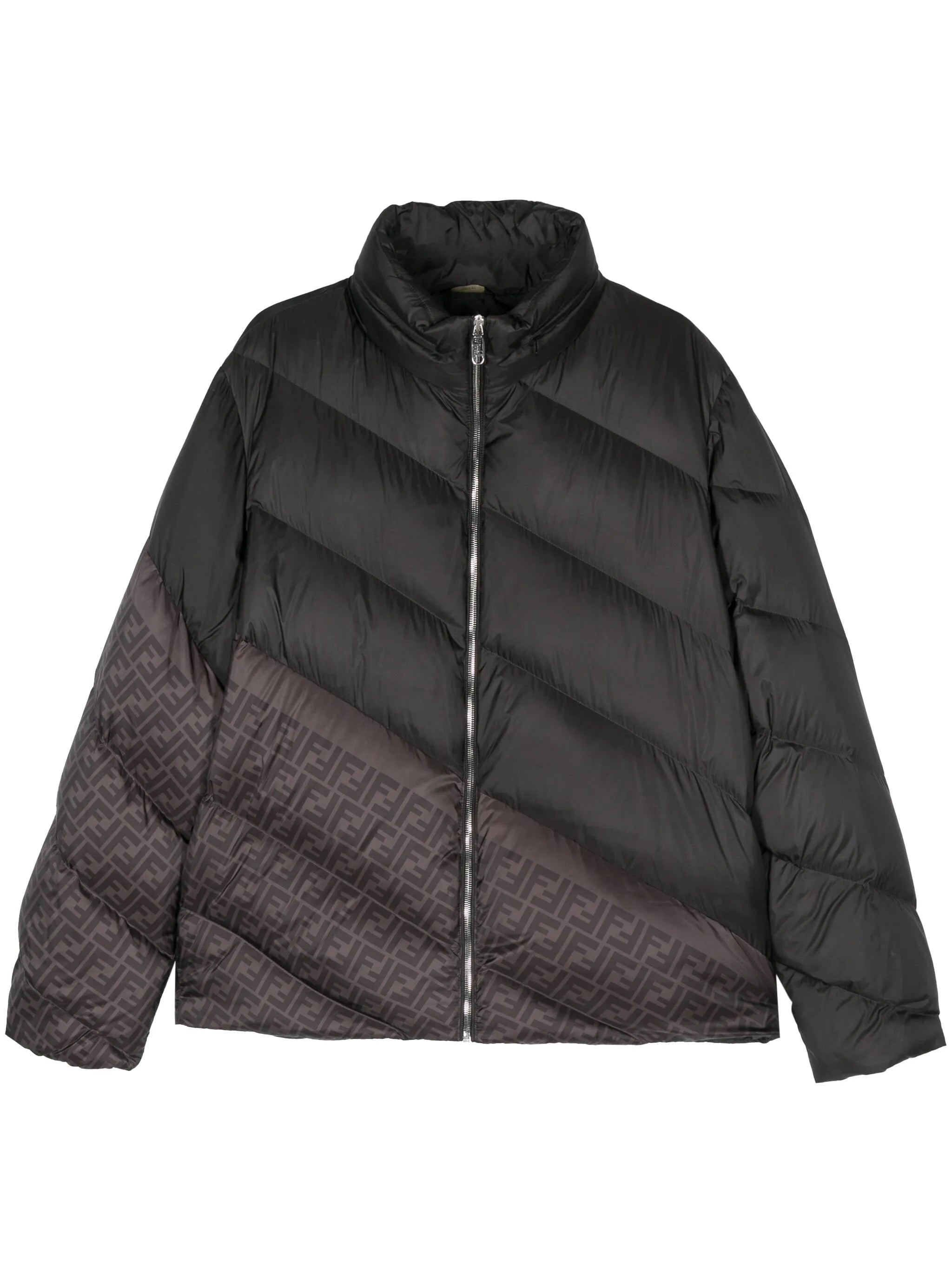 FF-print puff jacket