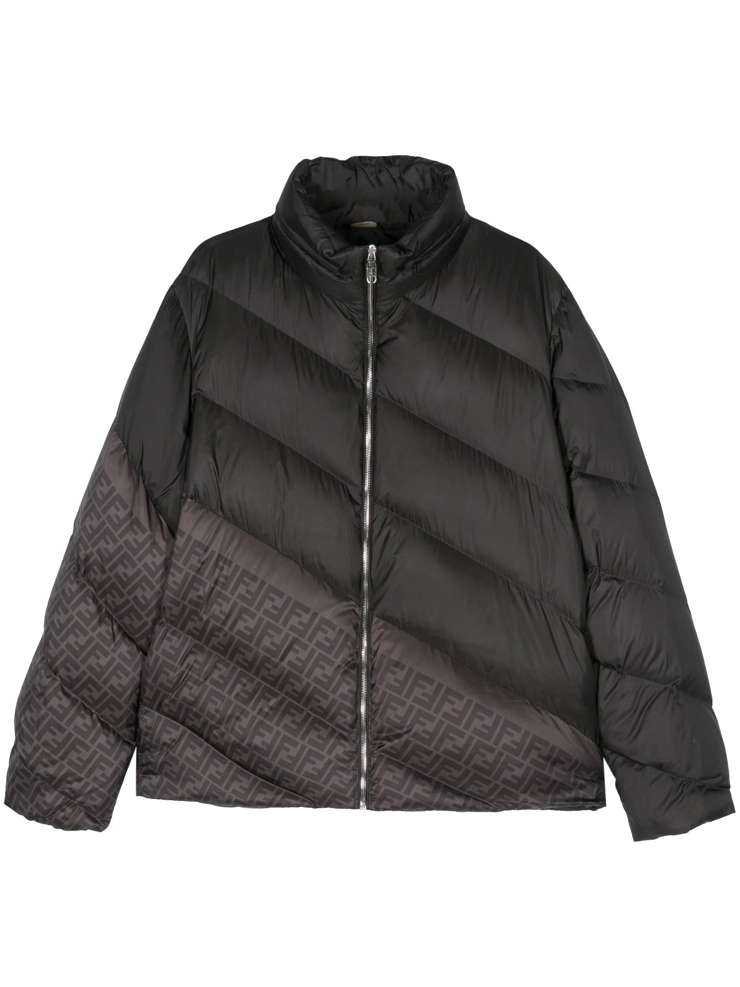 FF-print puff jacket