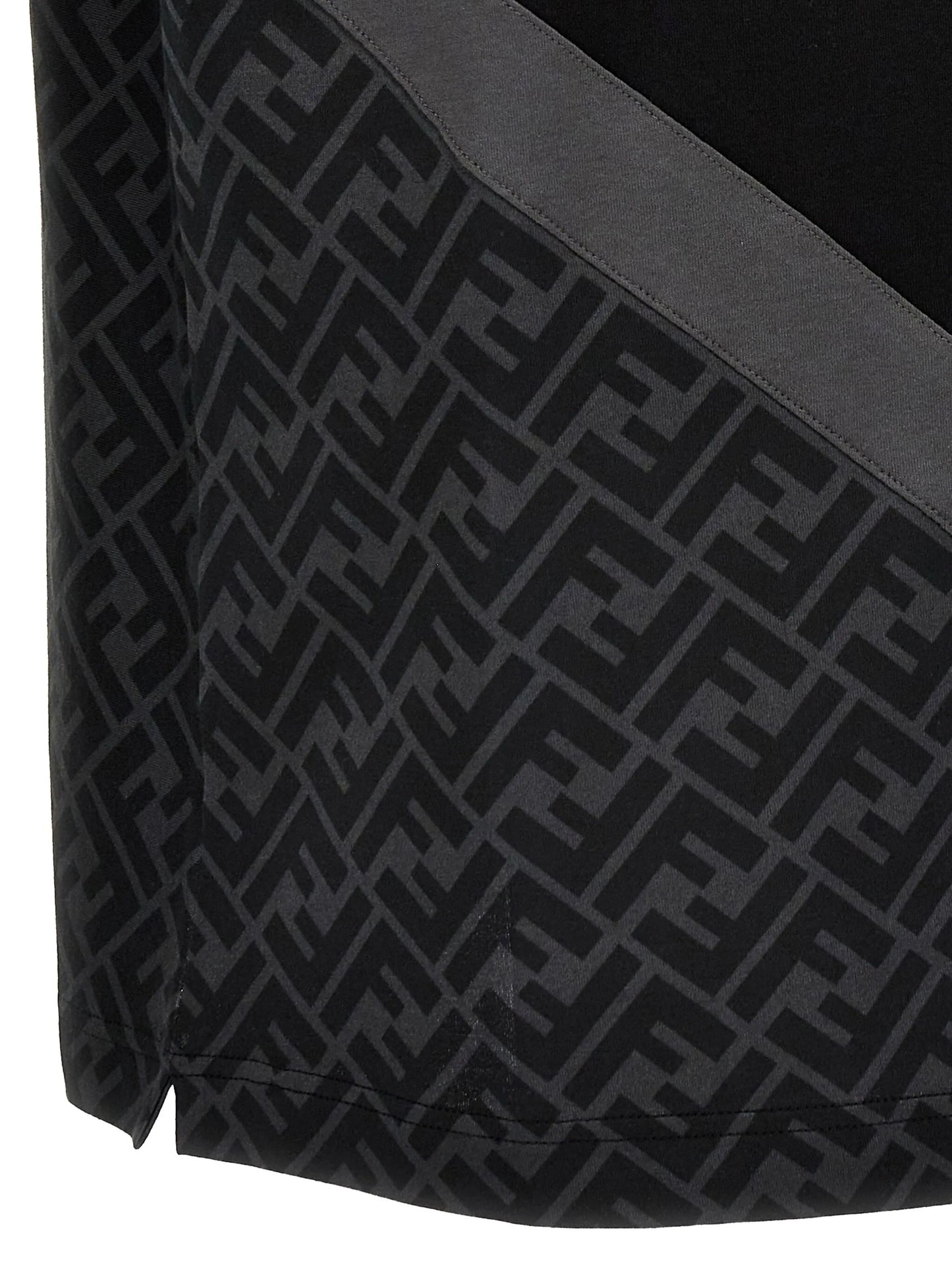 Diagonal FF-printed cotton T-shirt