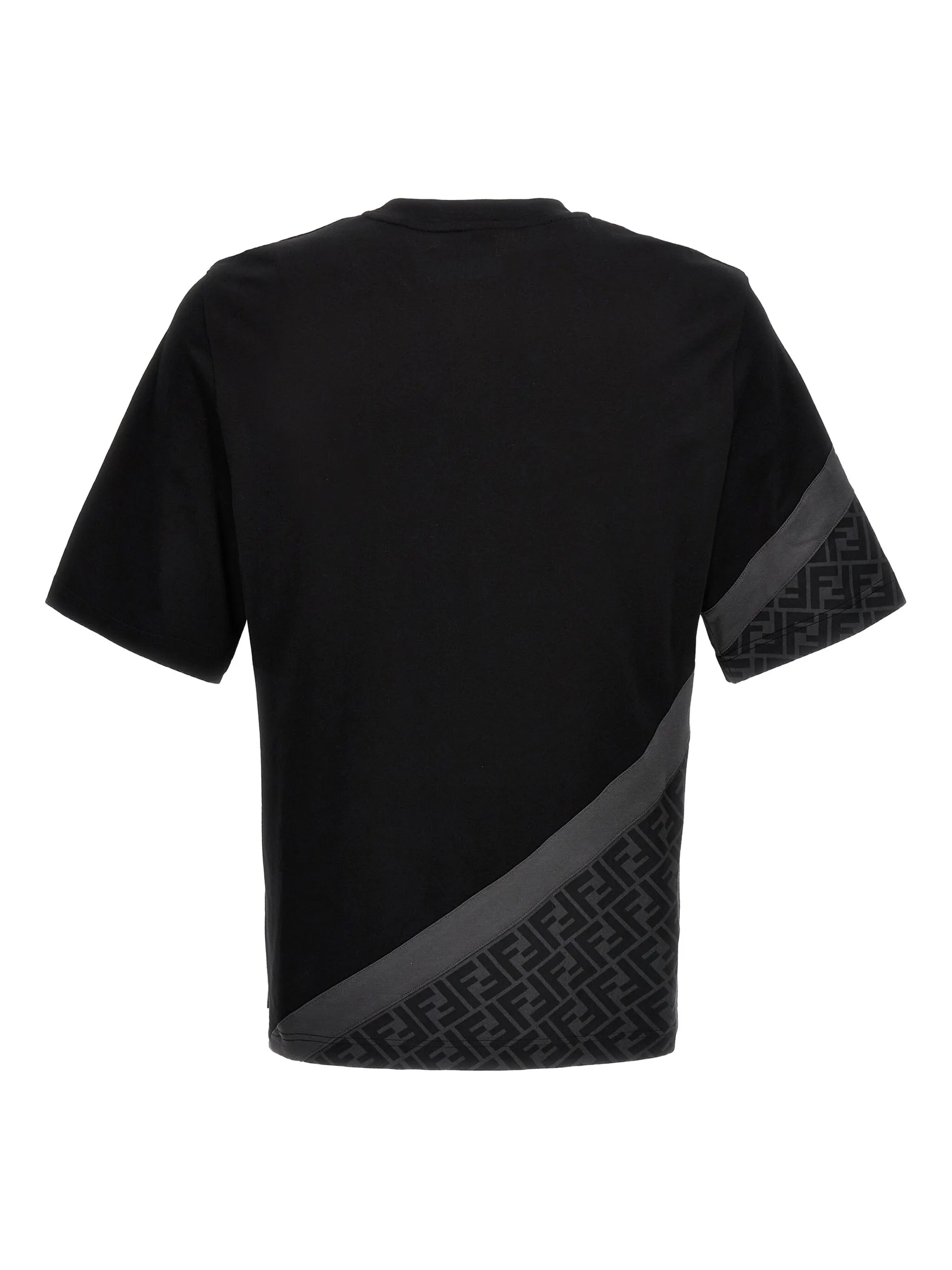 Diagonal FF-printed cotton T-shirt