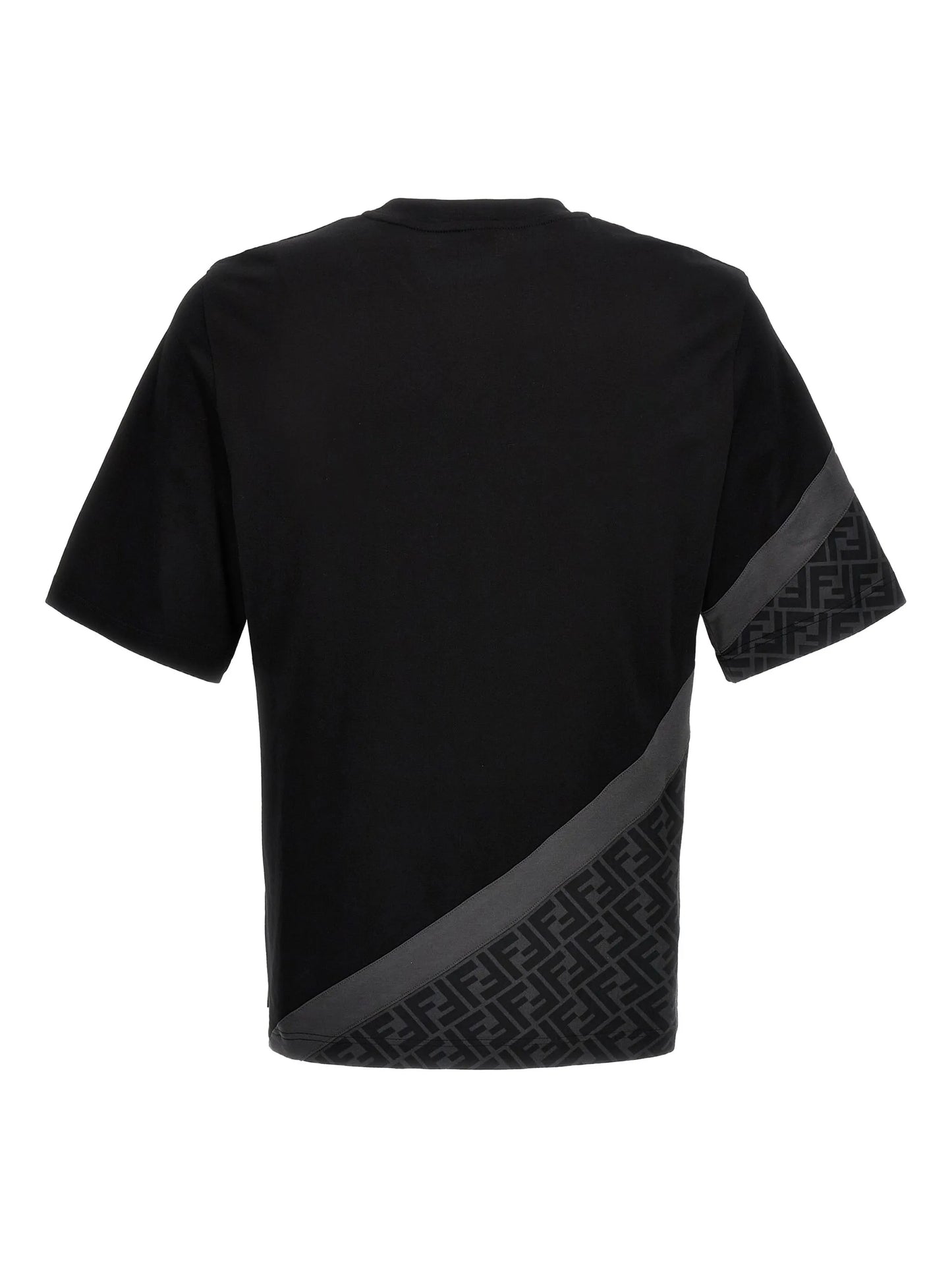 Diagonal FF-printed cotton T-shirt