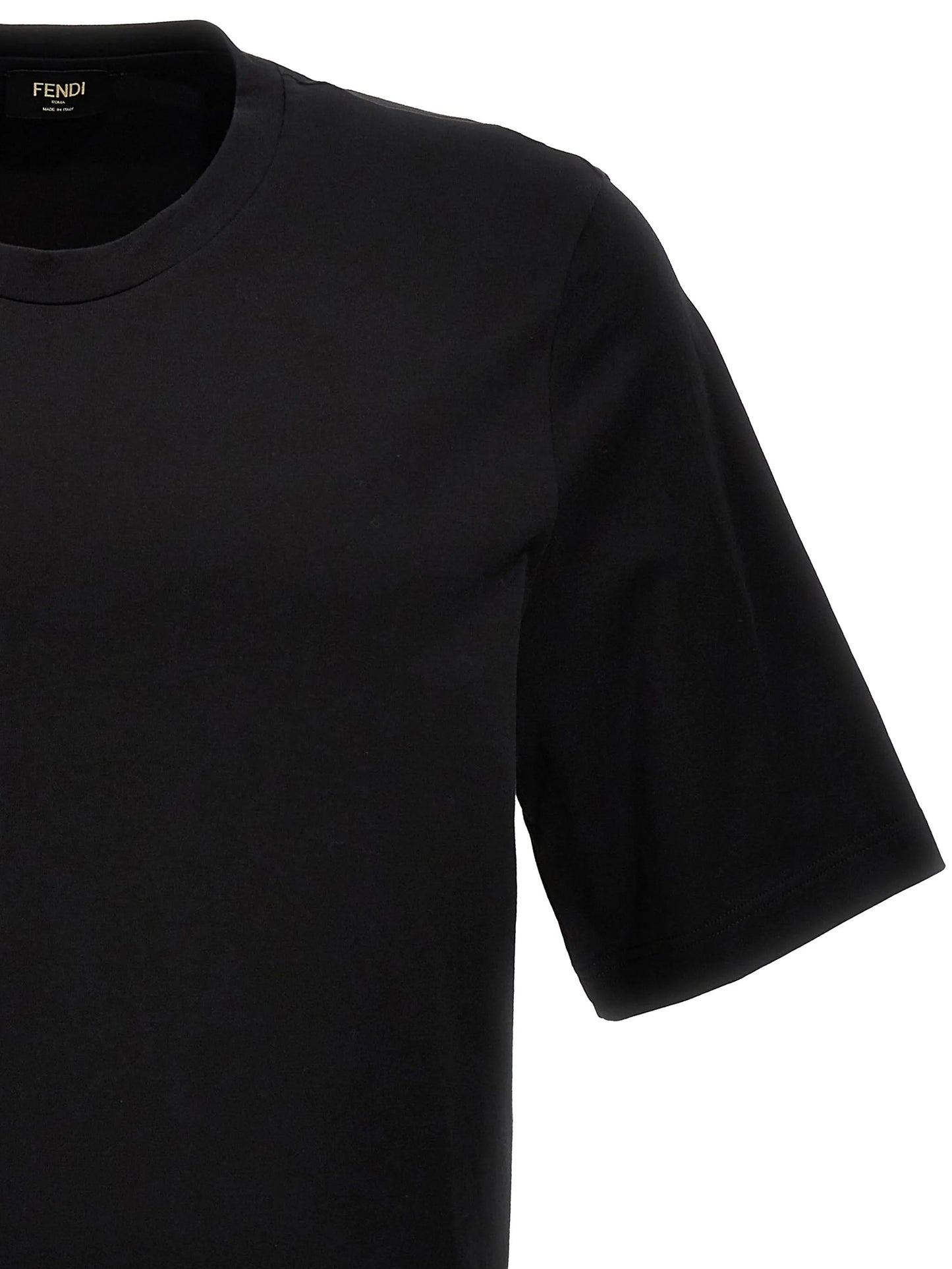Diagonal FF-printed cotton T-shirt