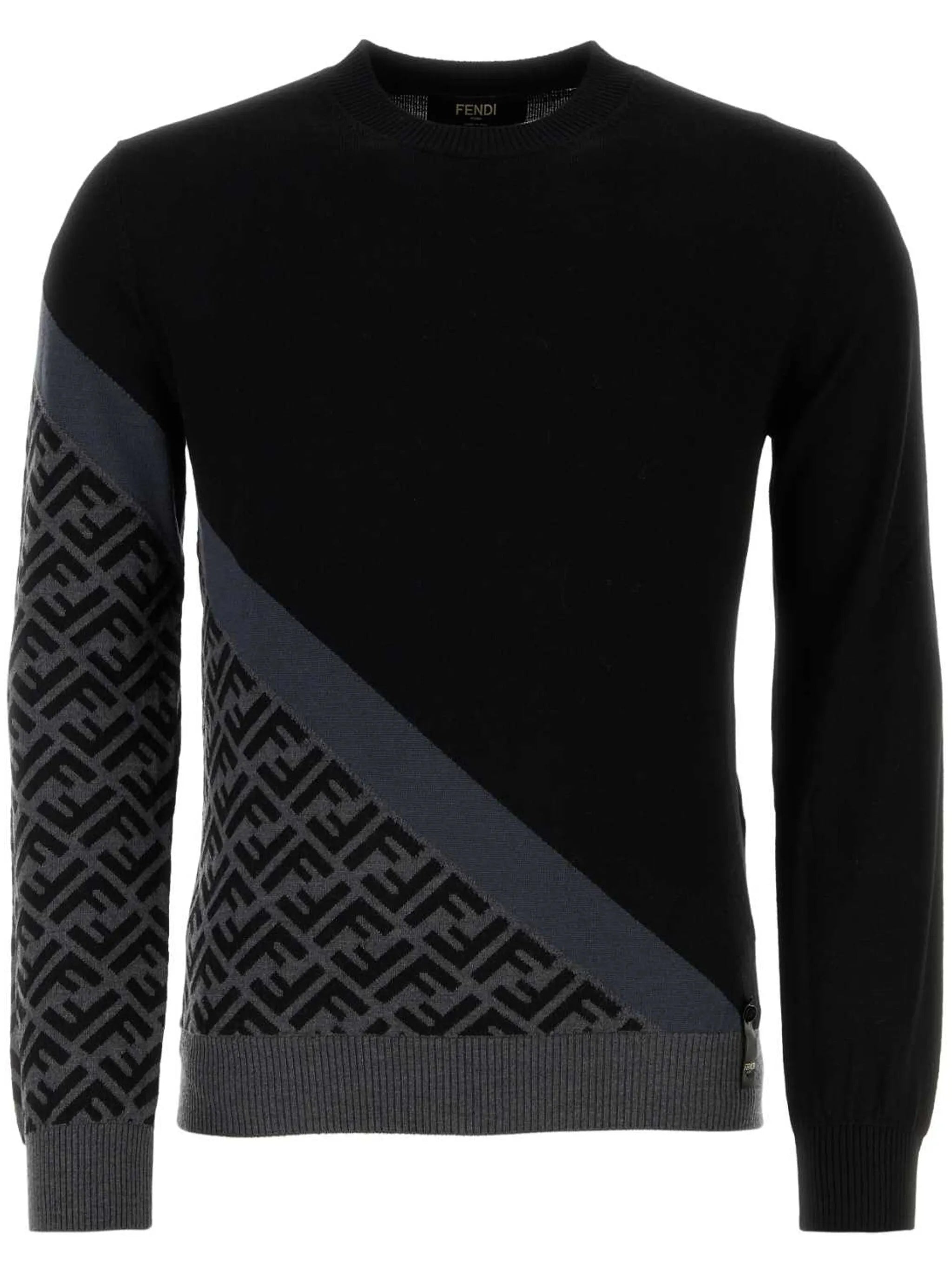 FF-pattern intarsia-knit jumper