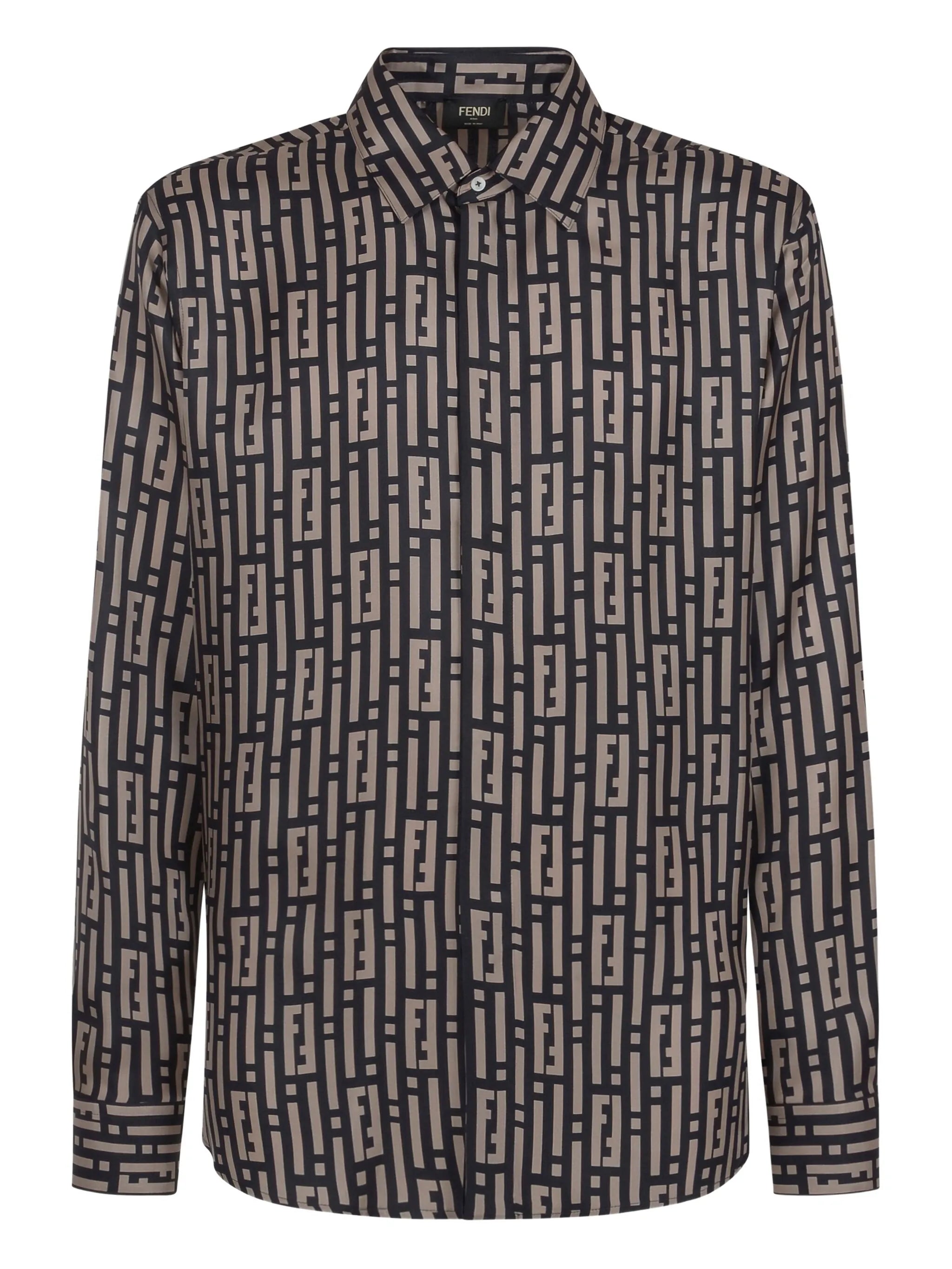 FF Stripes silk shirt