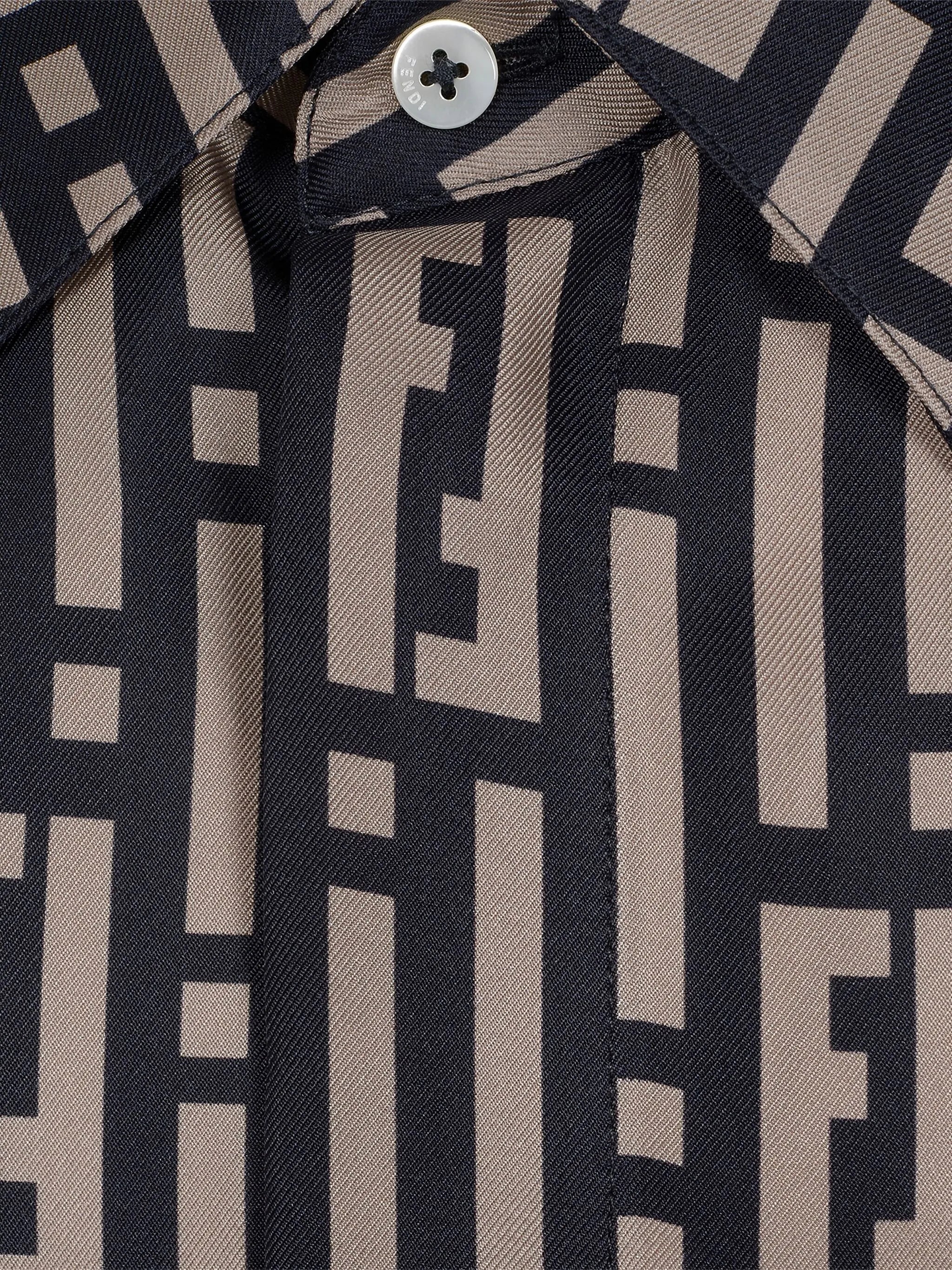 FF Stripes silk shirt