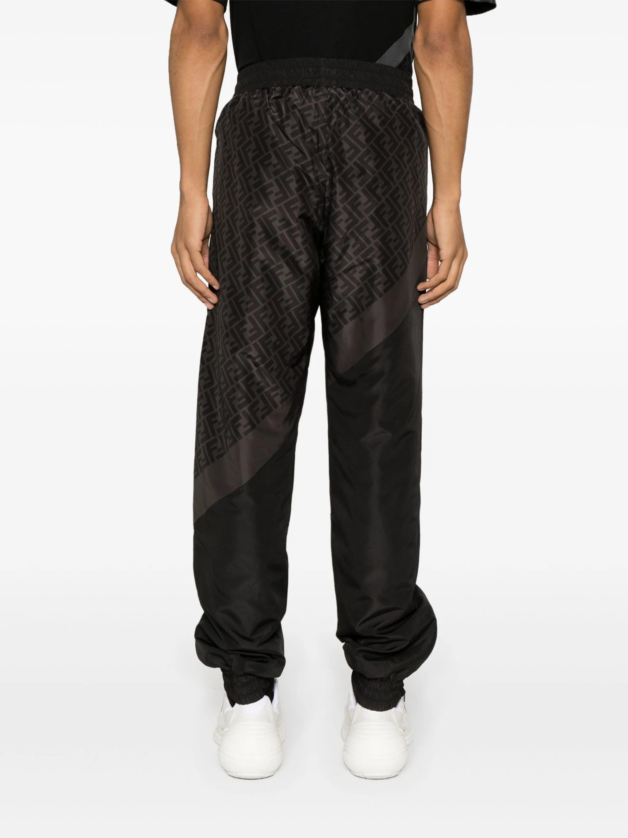 FF-pattern tapered-leg track pants