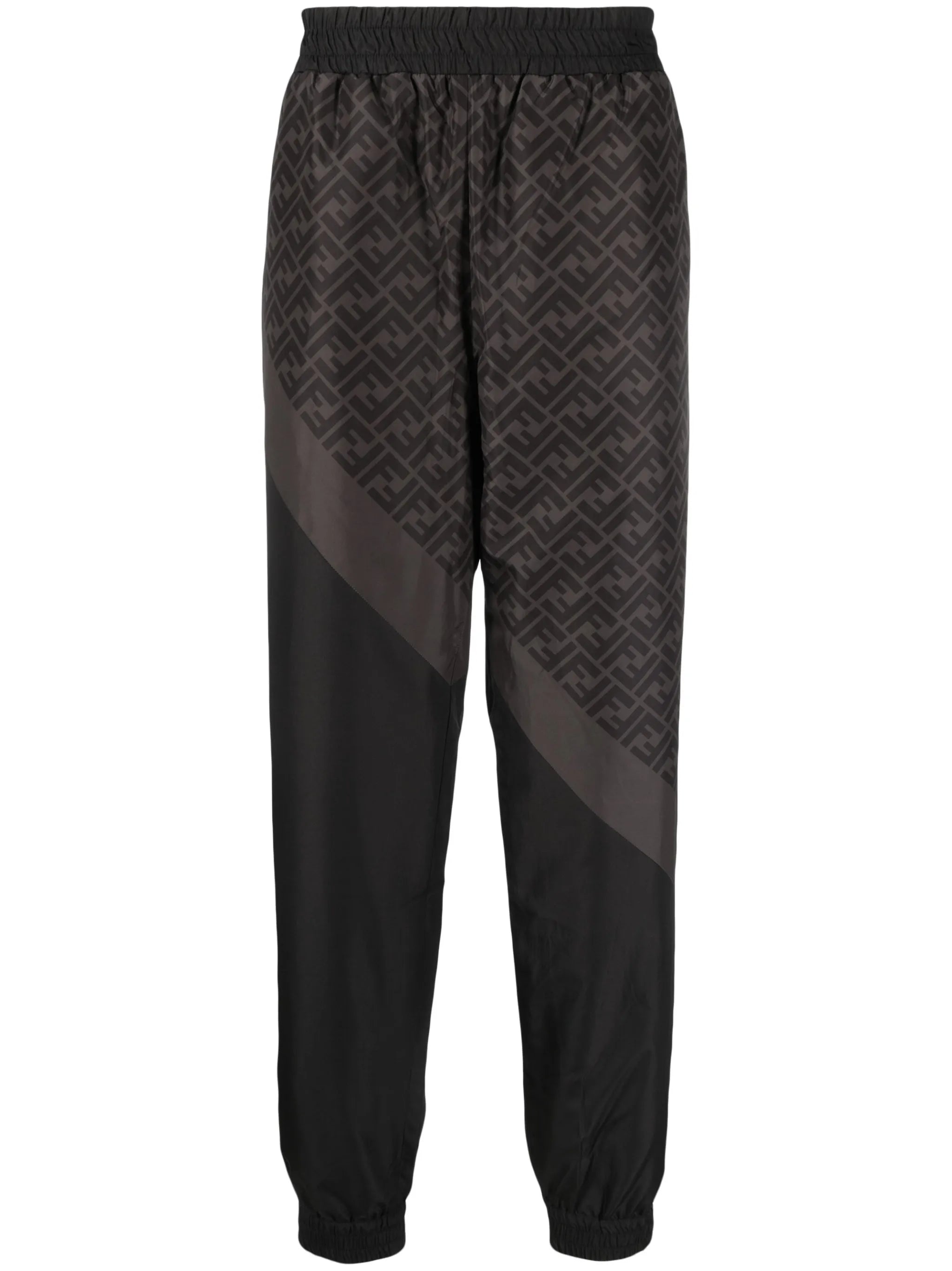 FF-pattern tapered-leg track pants