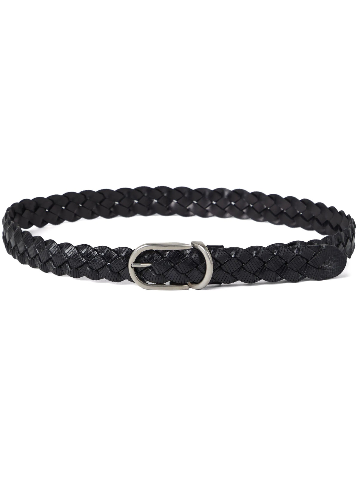 braided leather belt