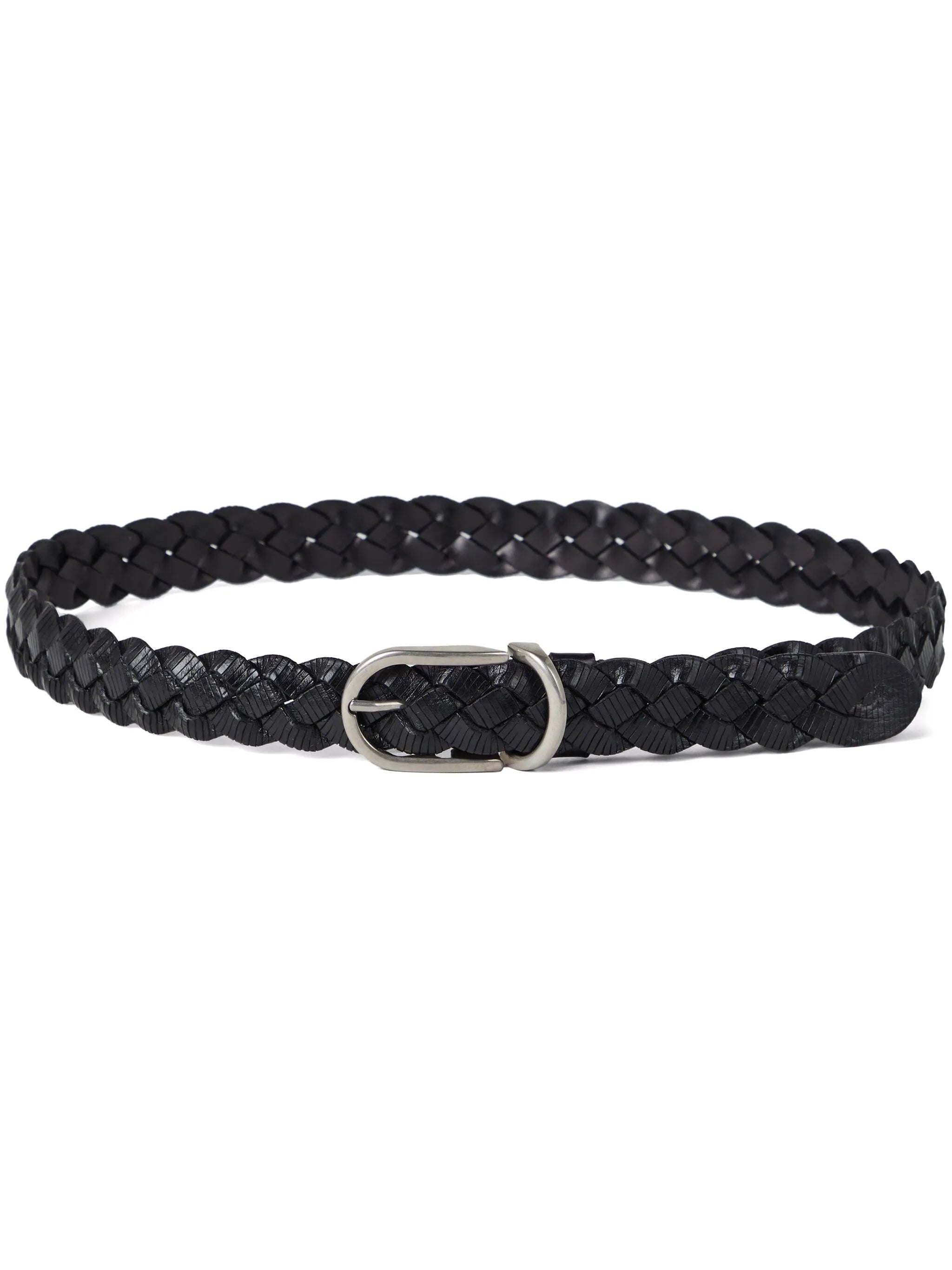 braided leather belt