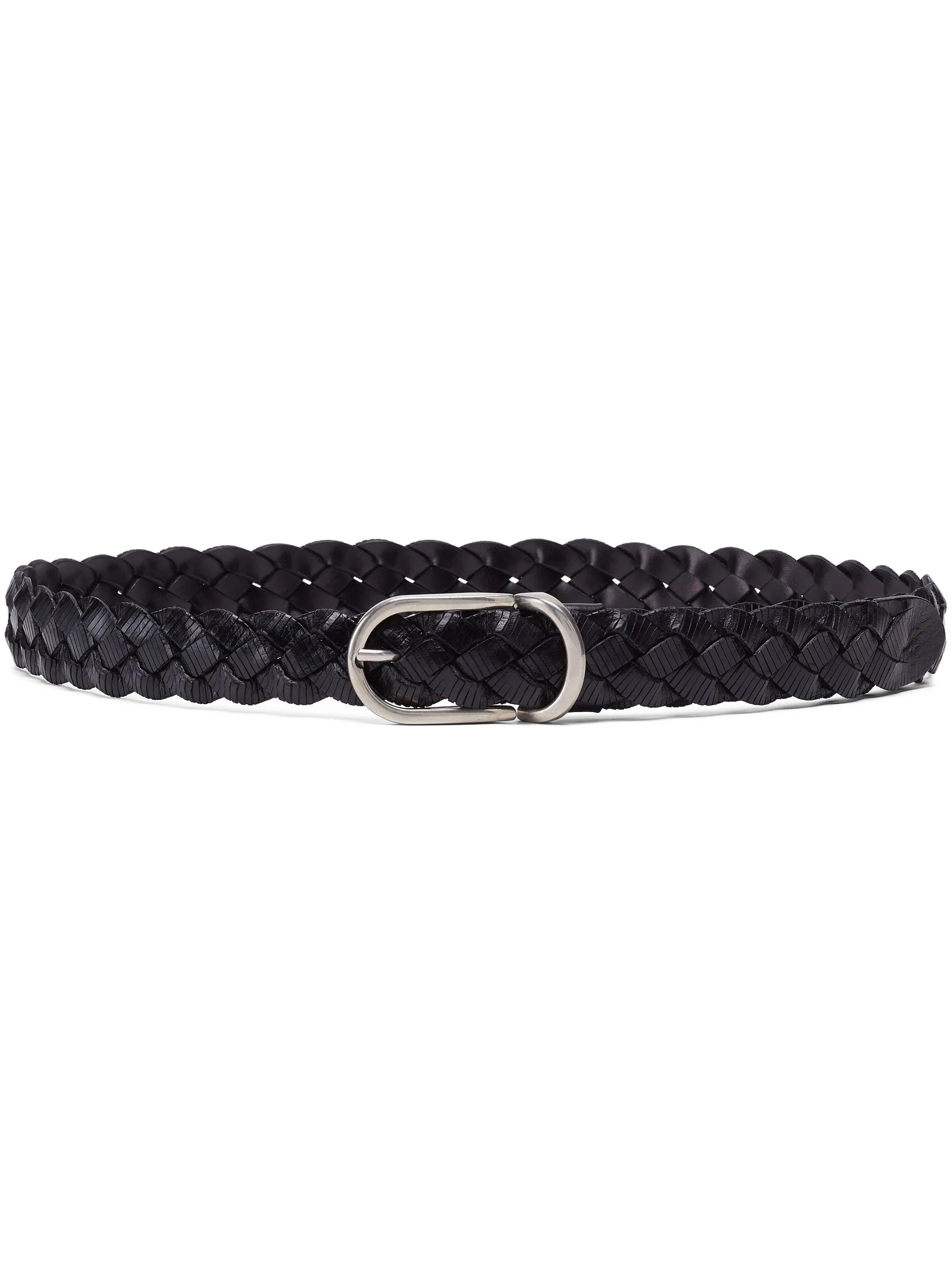 braided leather belt