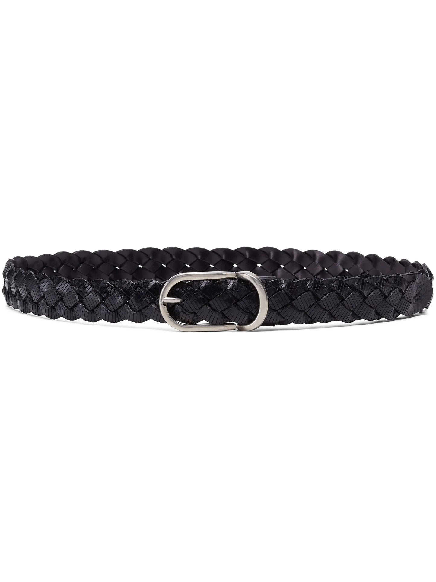 braided leather belt