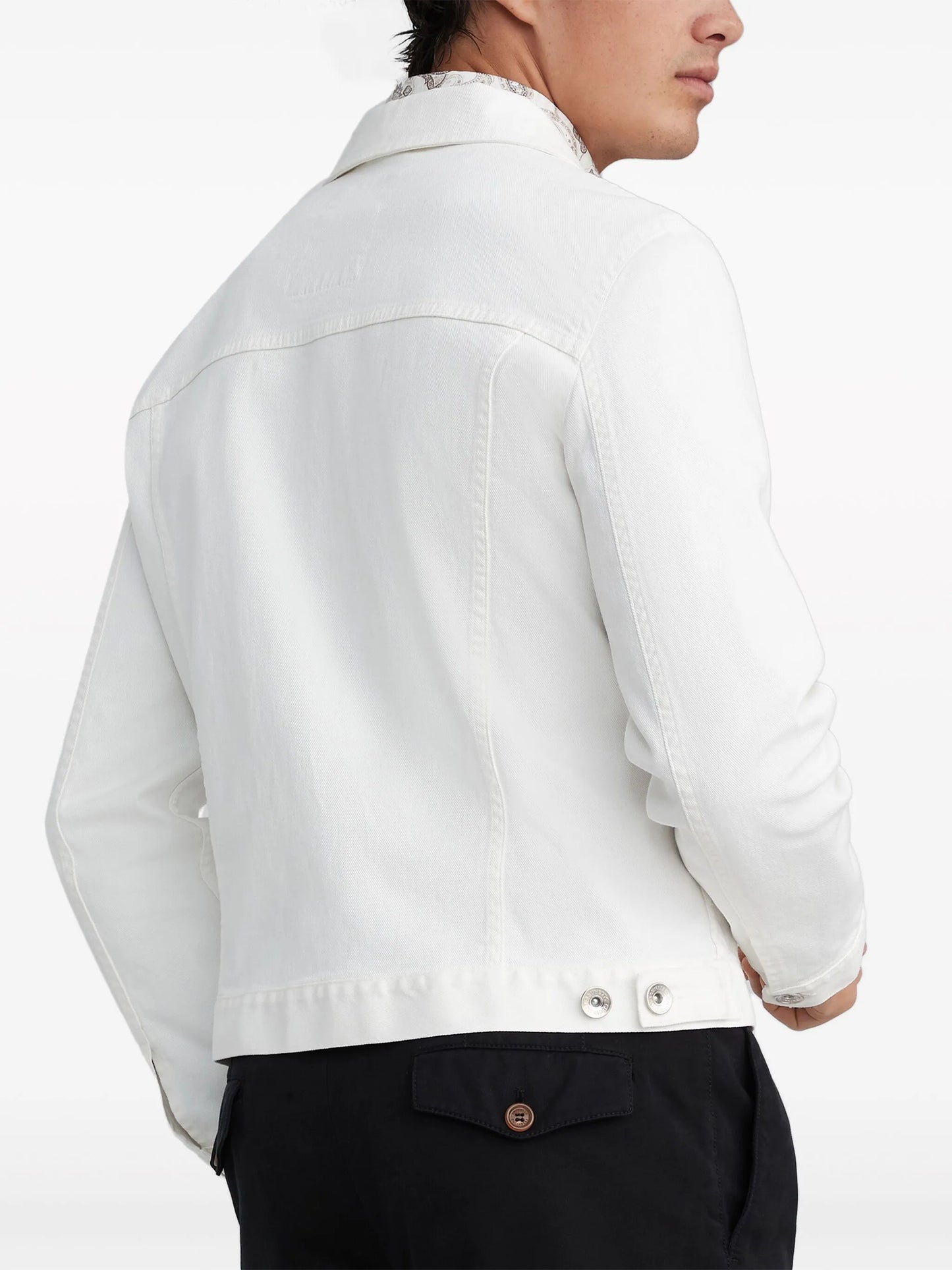 slim-fit denim jacket