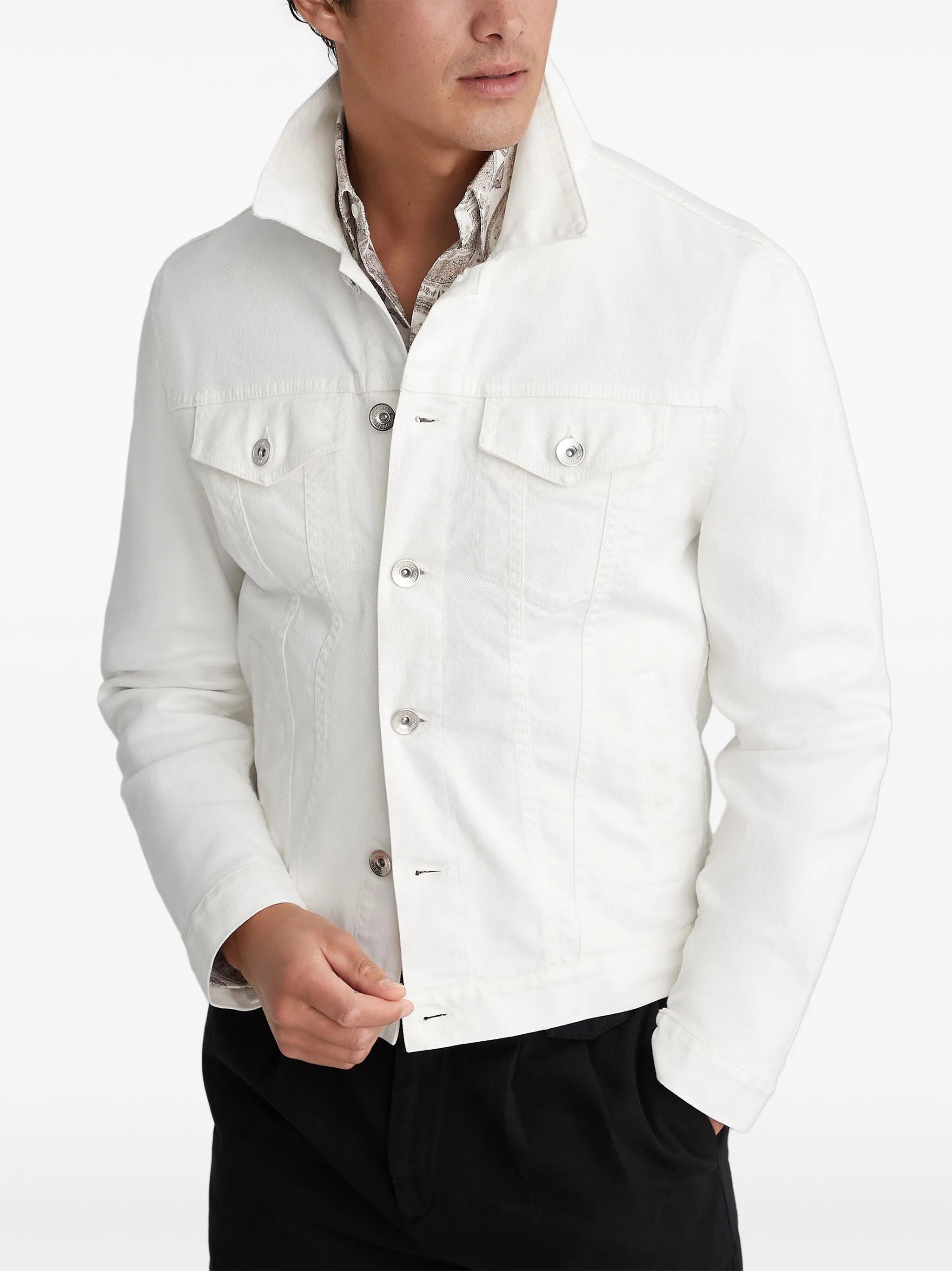 slim-fit denim jacket