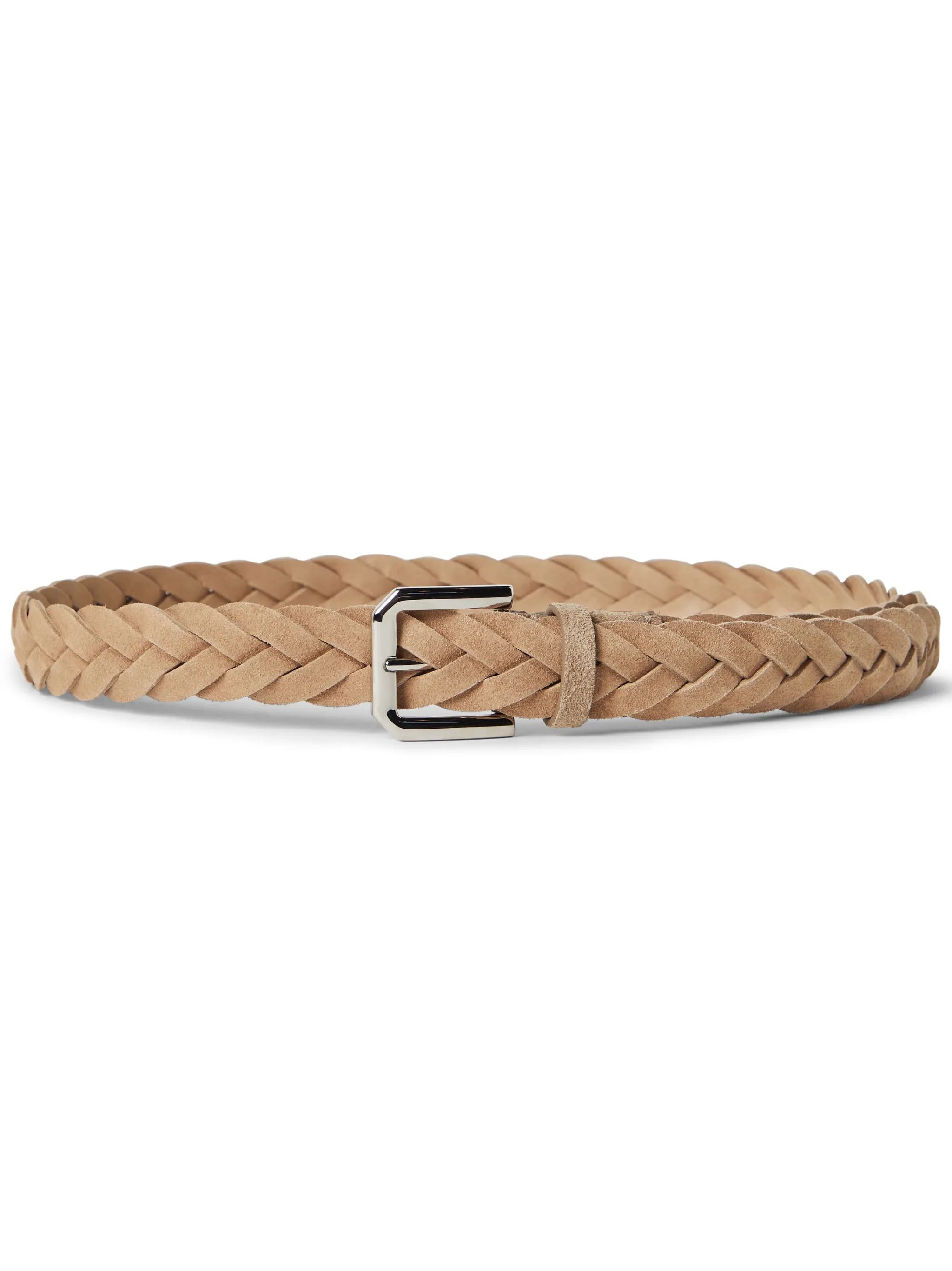 braided suede belt