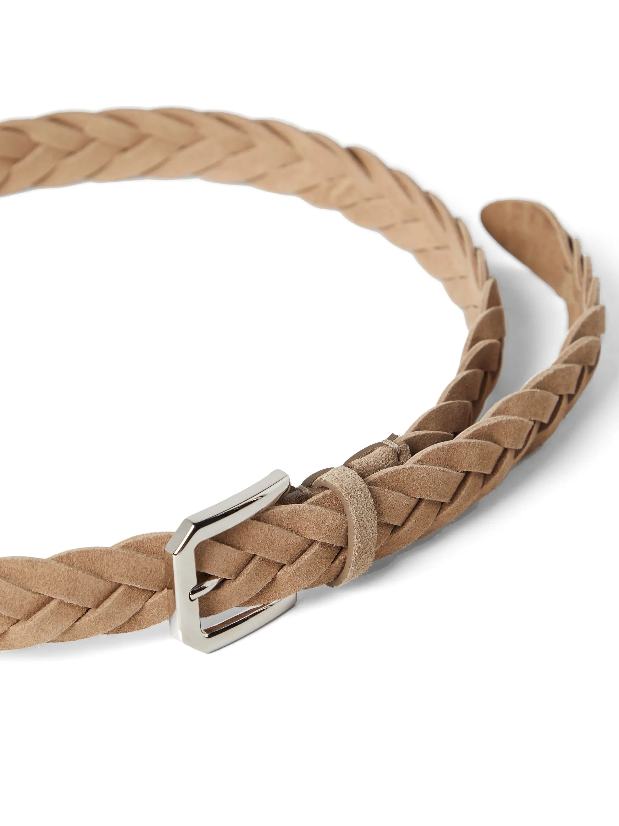 braided suede belt