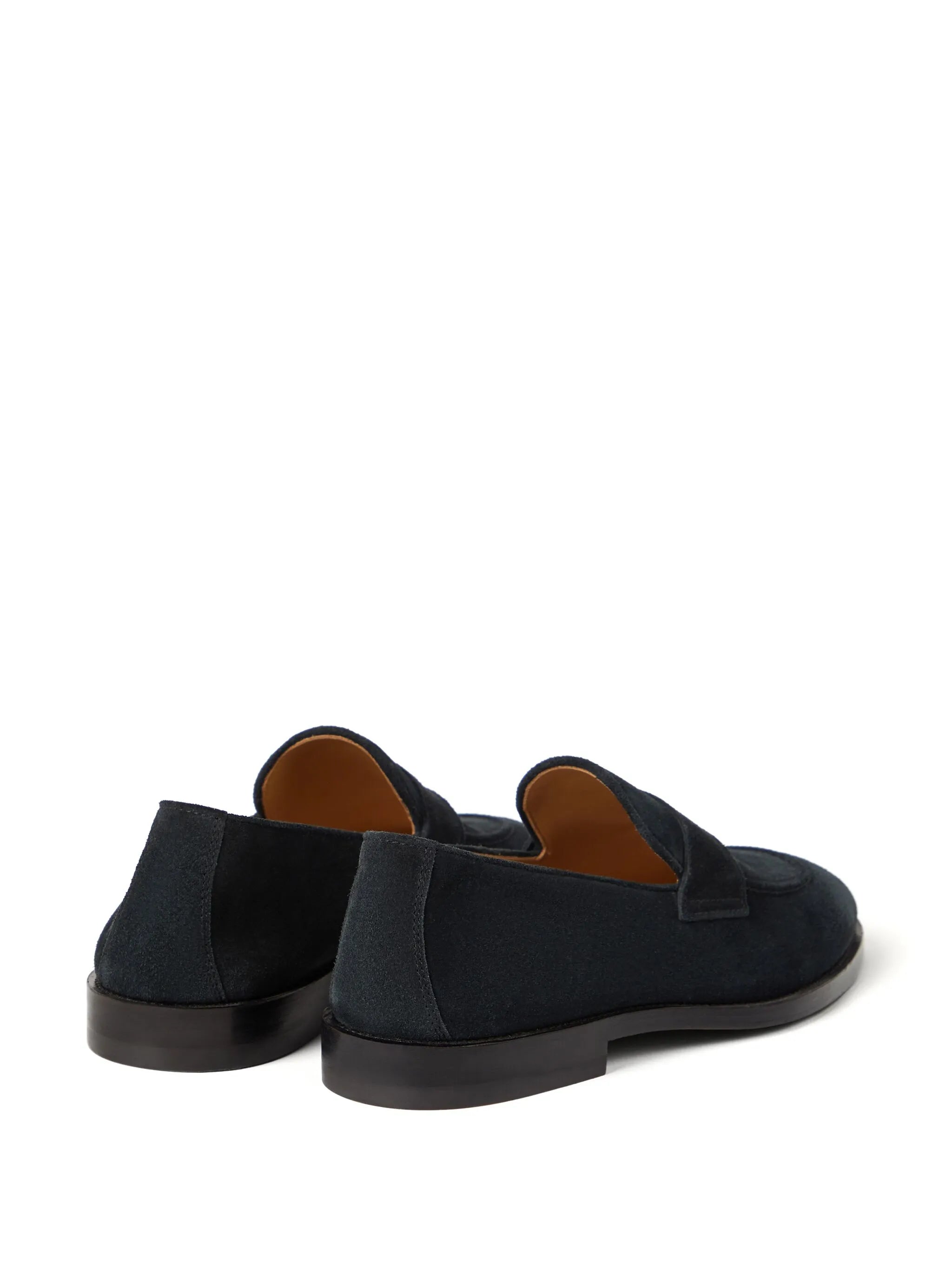 suede penny loafers