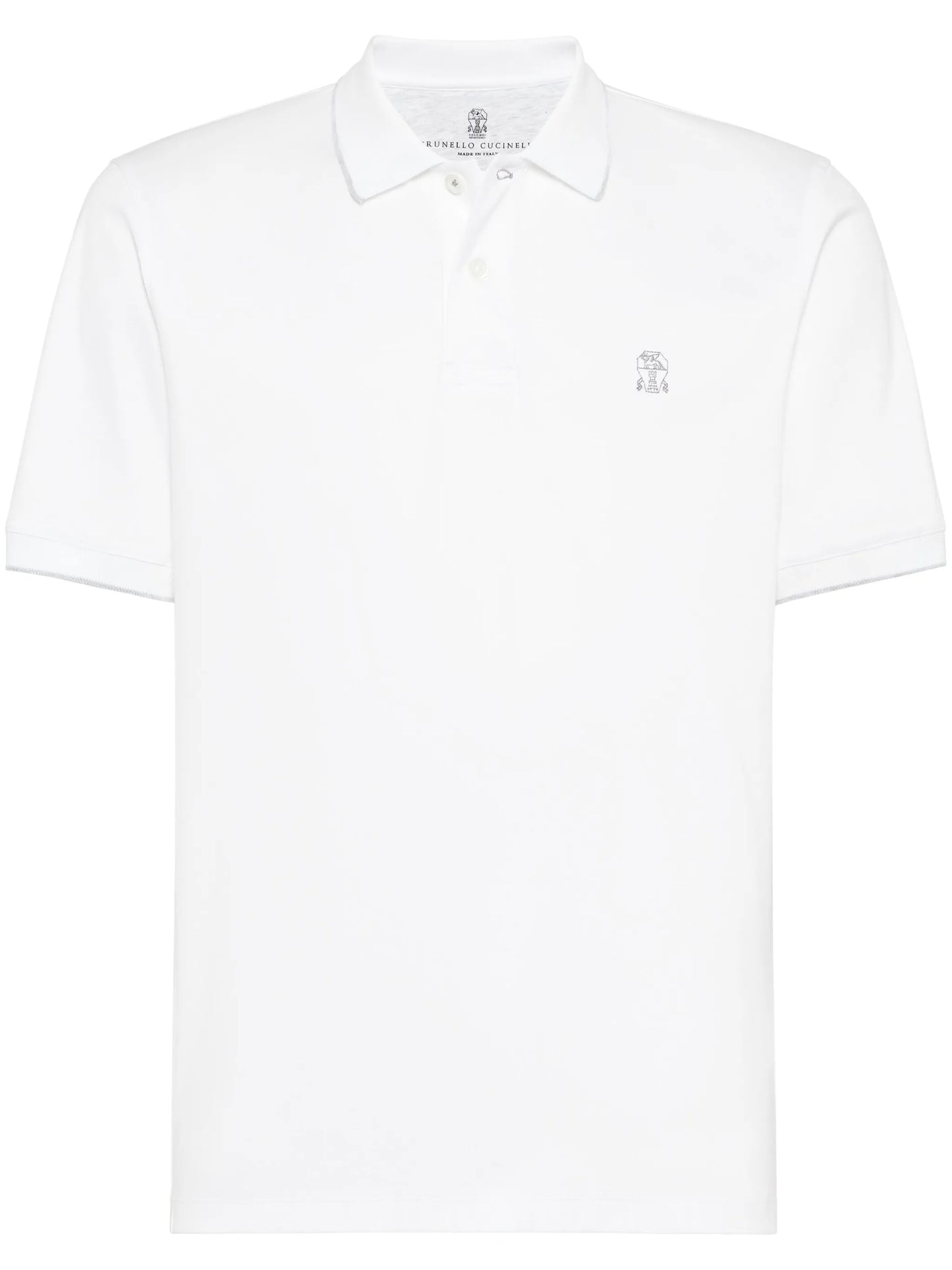 logo-embroidered cotton polo shirt