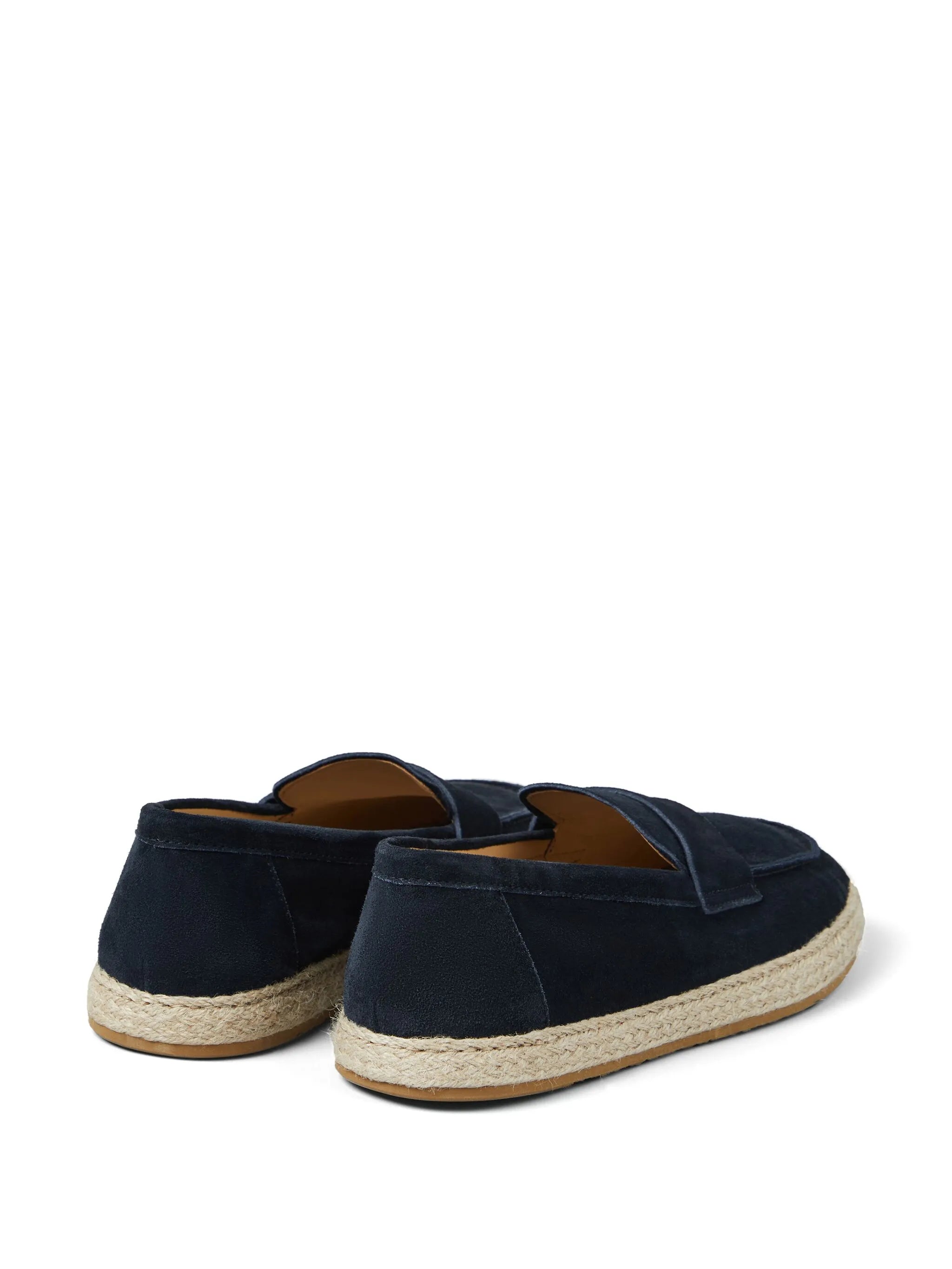 suede espadrille loafers