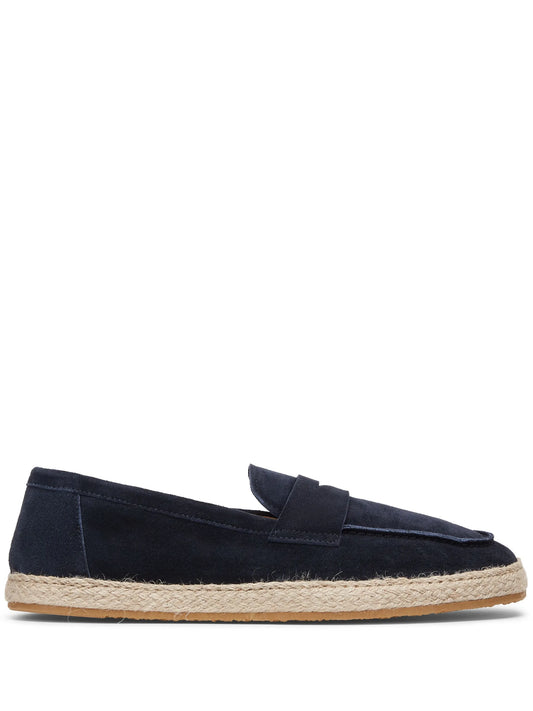 suede espadrille loafers