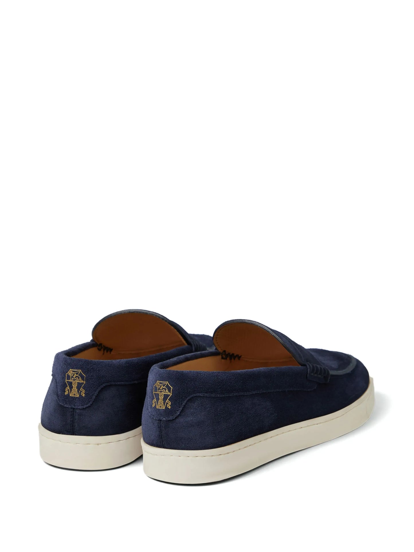 suede penny loafers