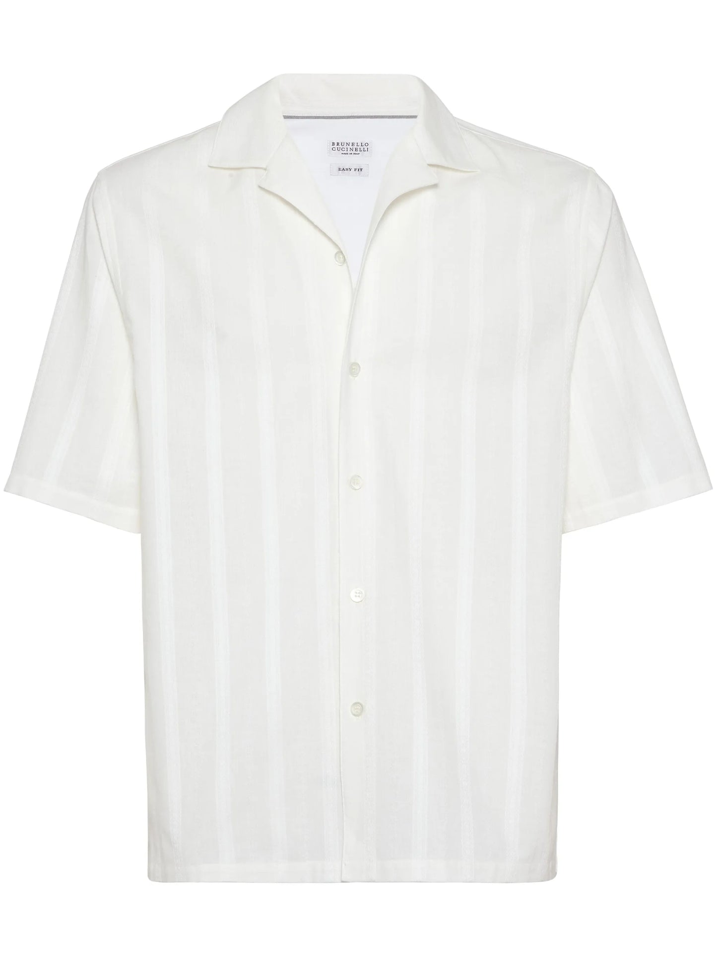 stripe-pattern cotton shirt