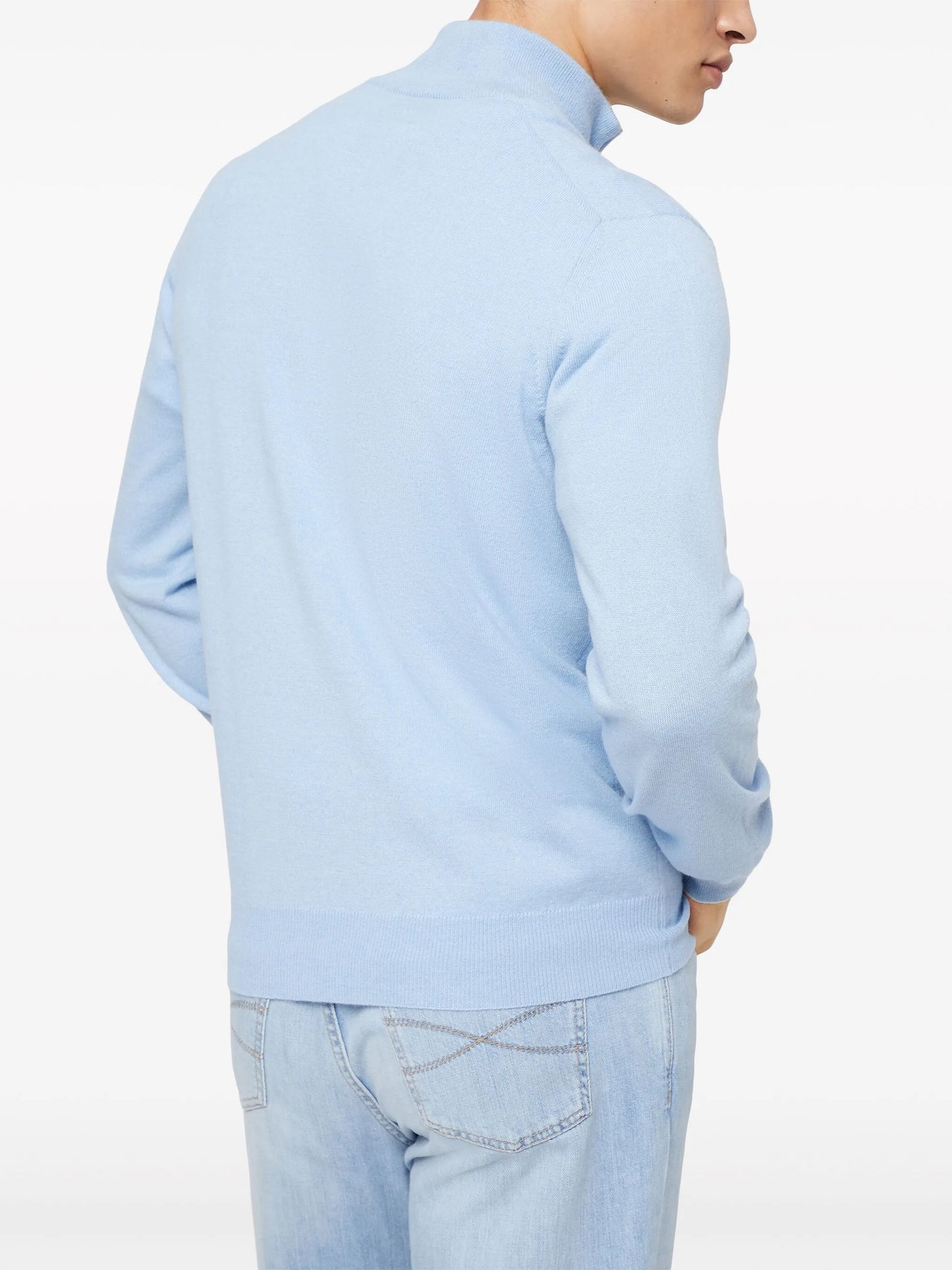 zip-up cashmere jumper