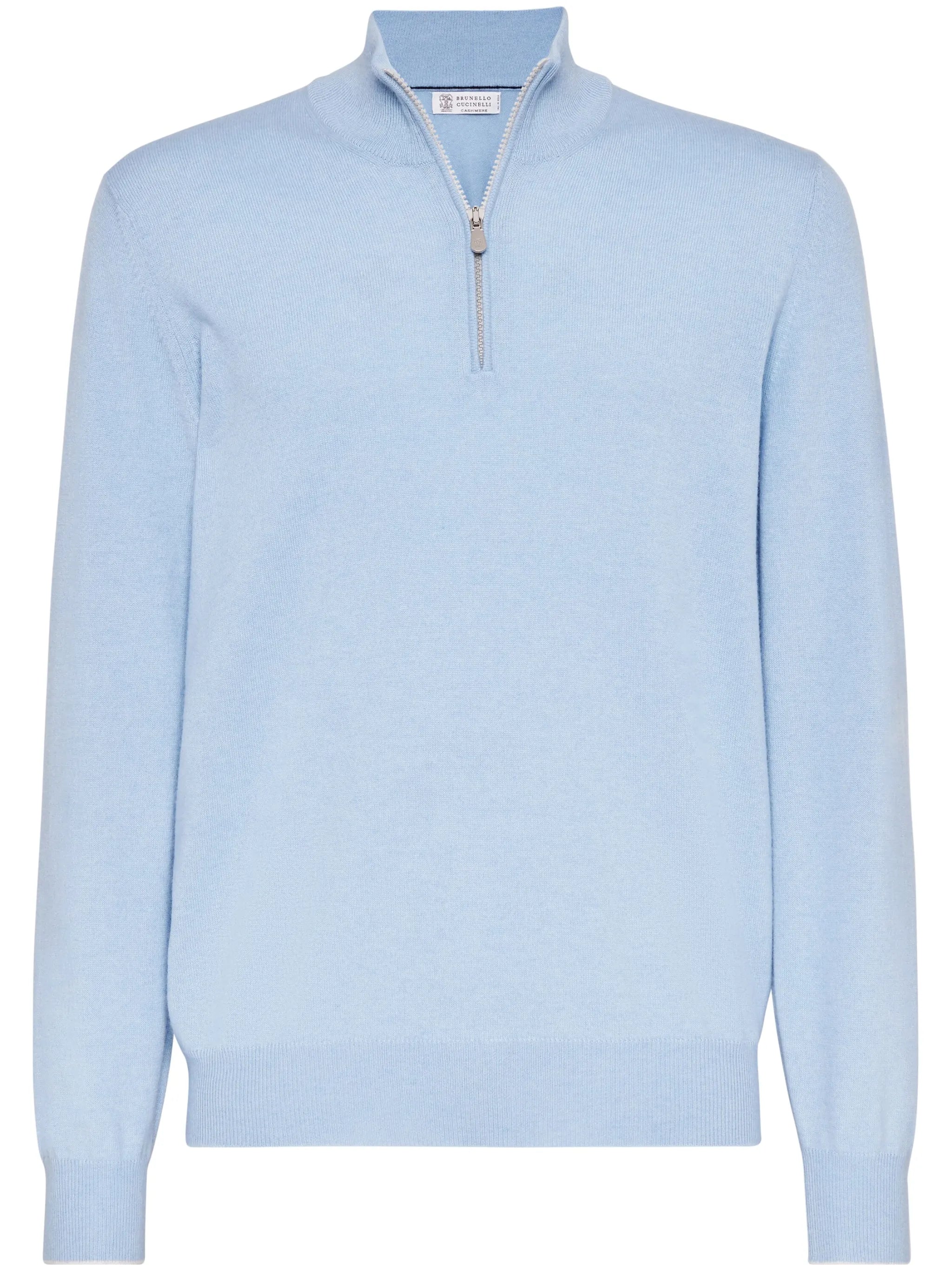 zip-up cashmere jumper