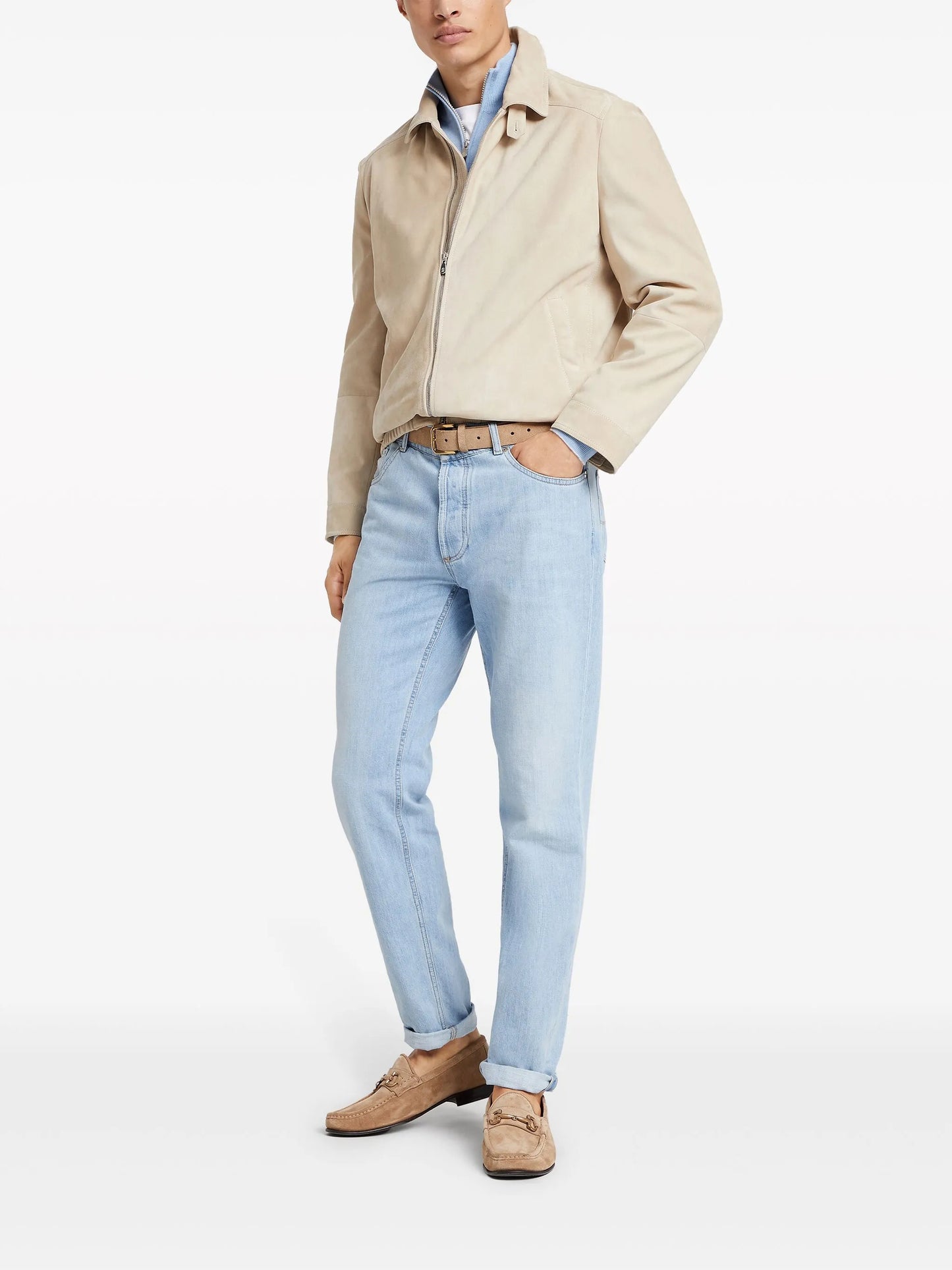 zip-up cashmere jumper