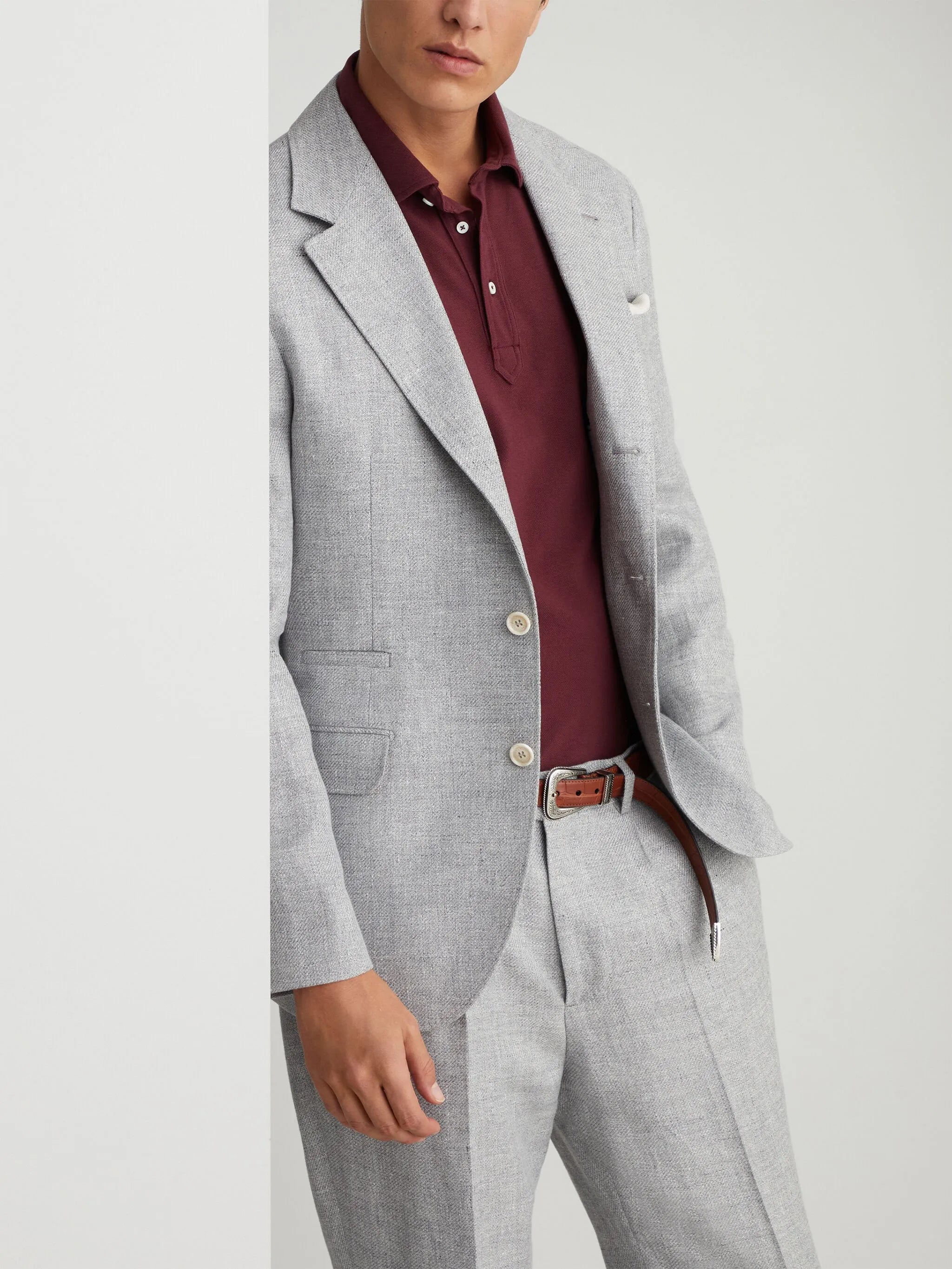 notched-lapels single-breasted blazer