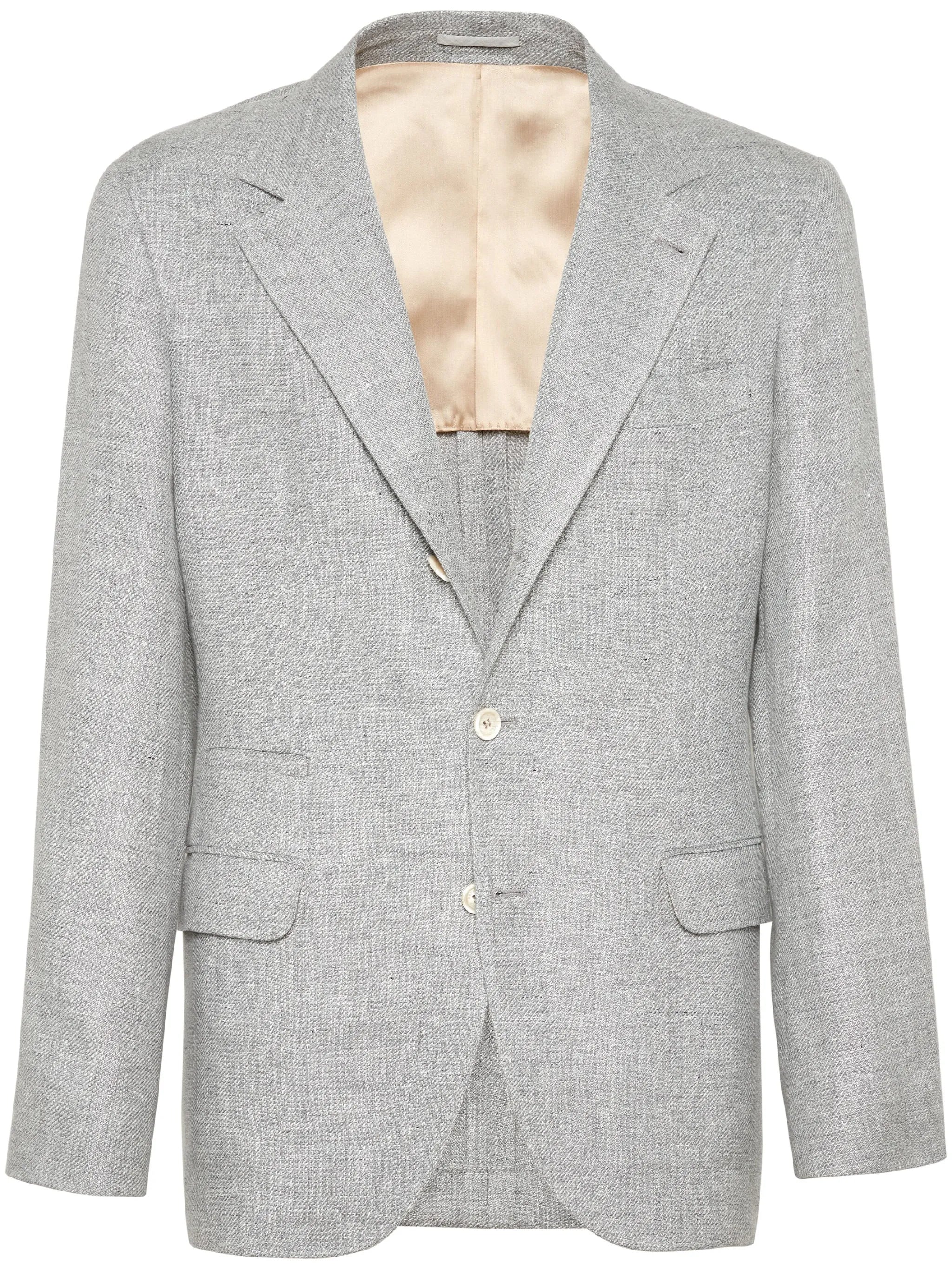 notched-lapels single-breasted blazer