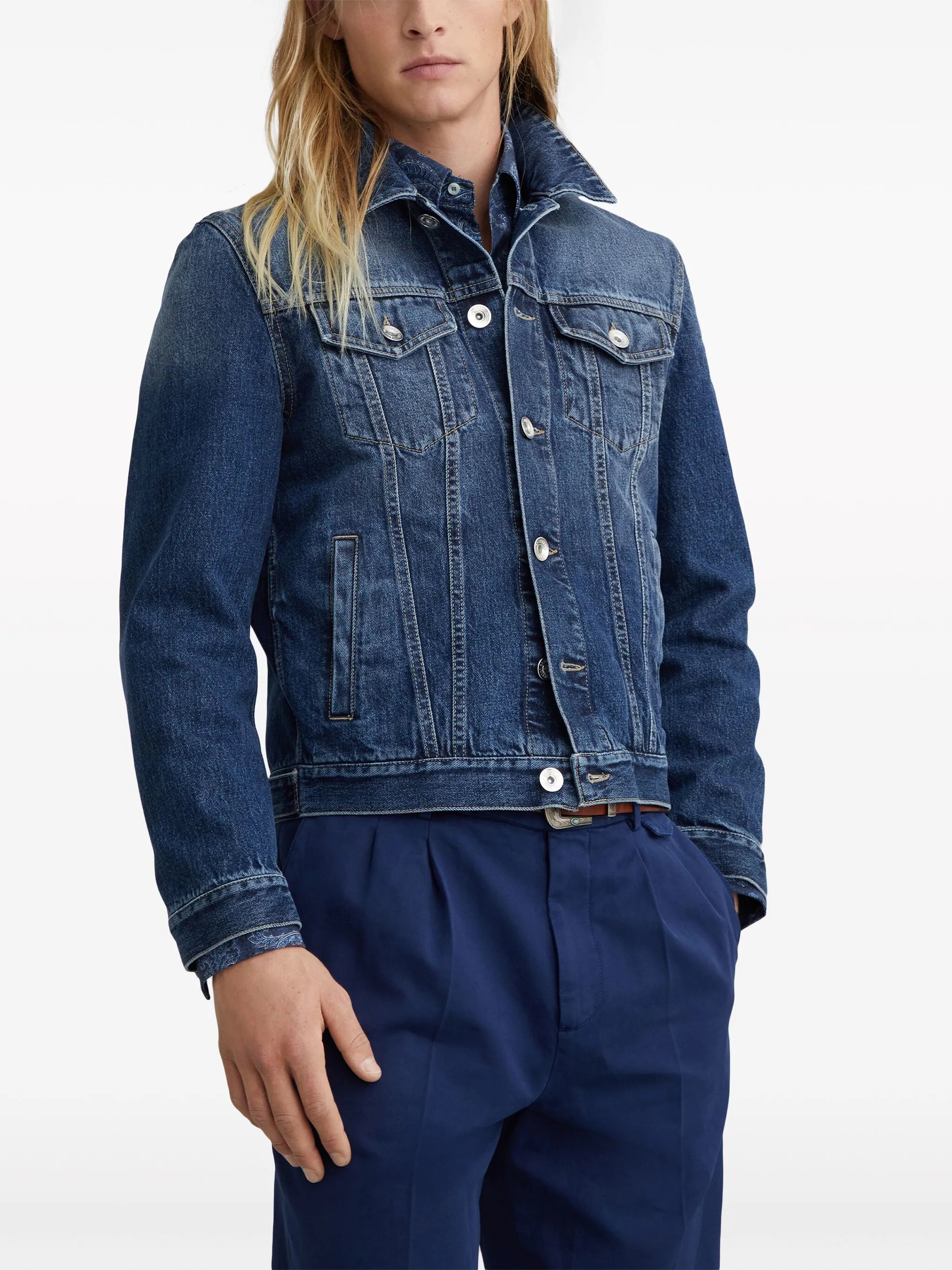 button-up denim jacket