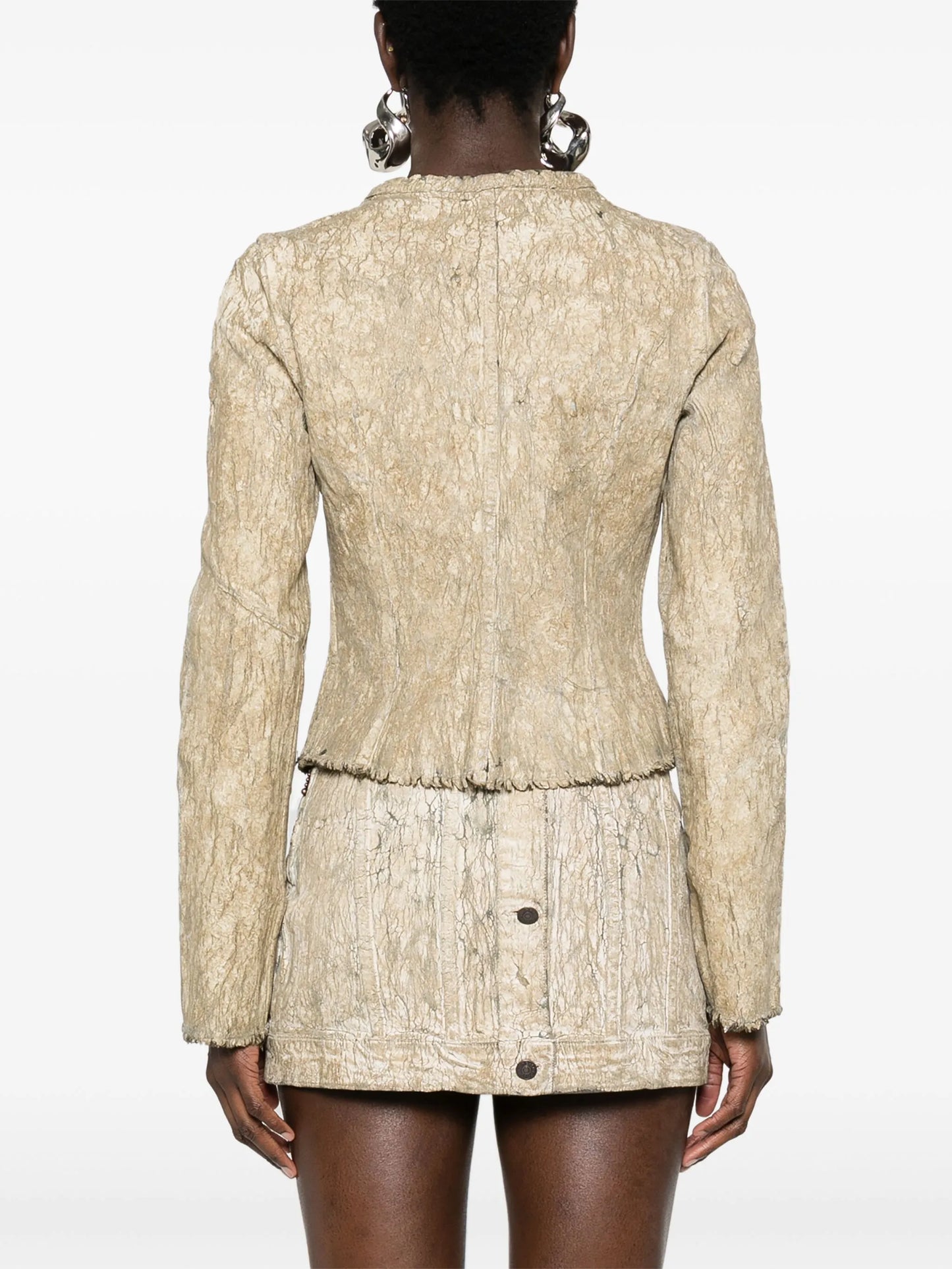 coated denim jacket