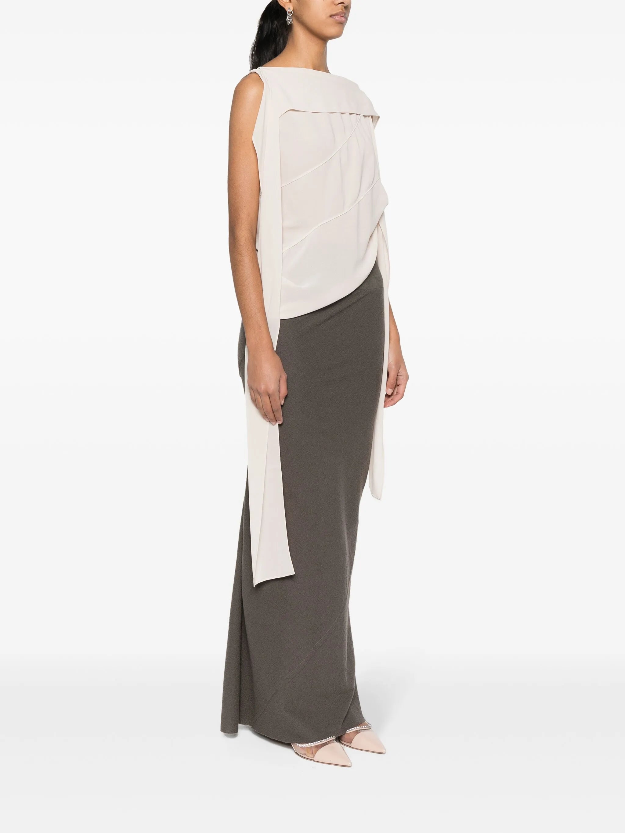 draped-design blouse