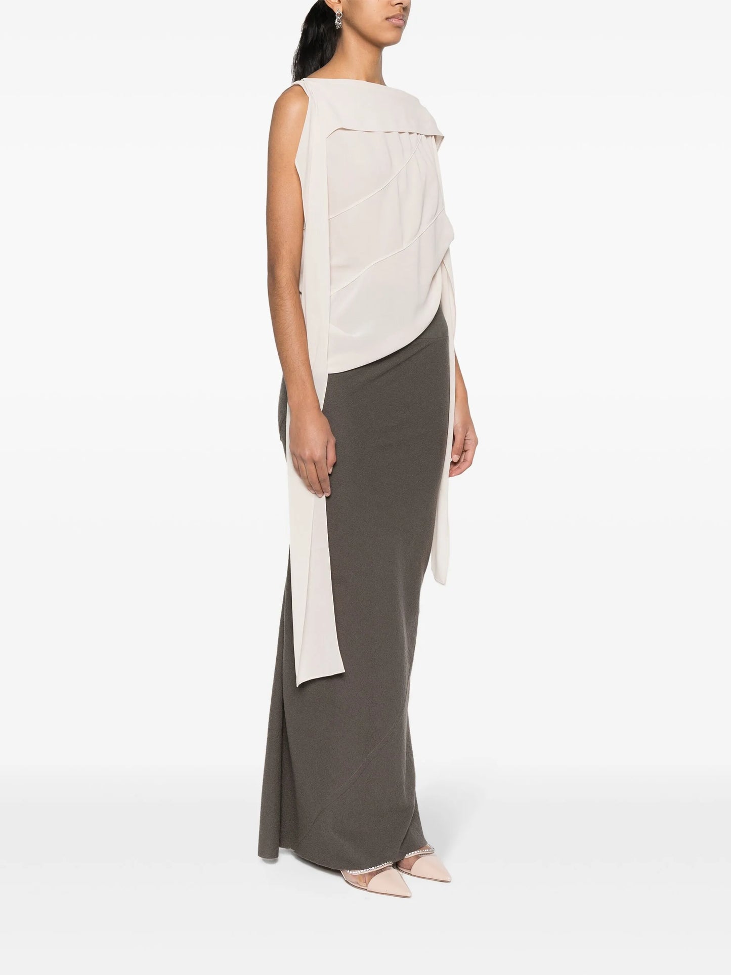 draped-design blouse