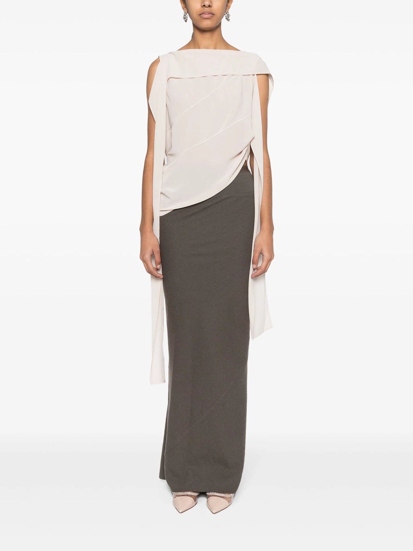 draped-design blouse