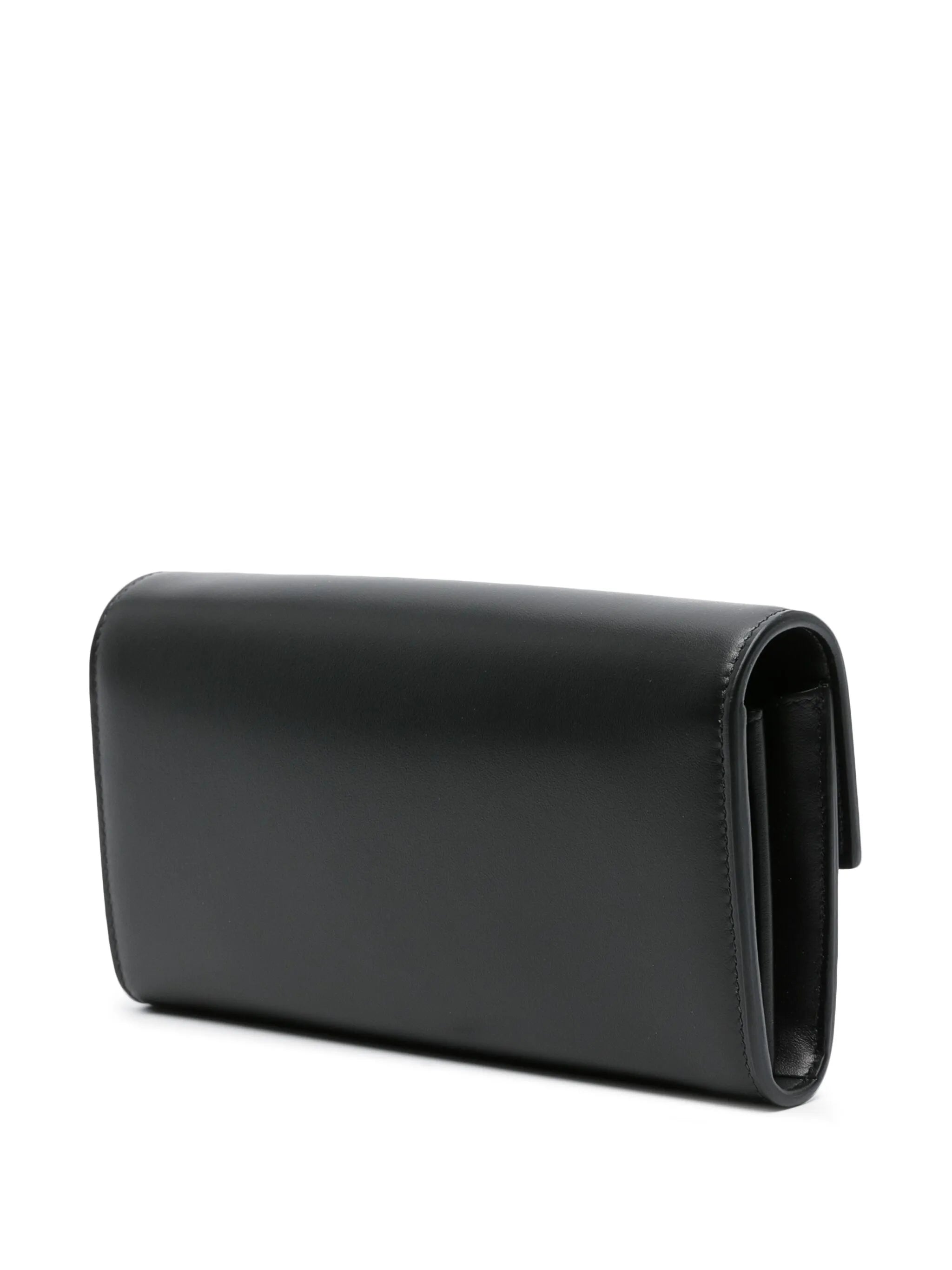logo-plaque leather crossbody bag