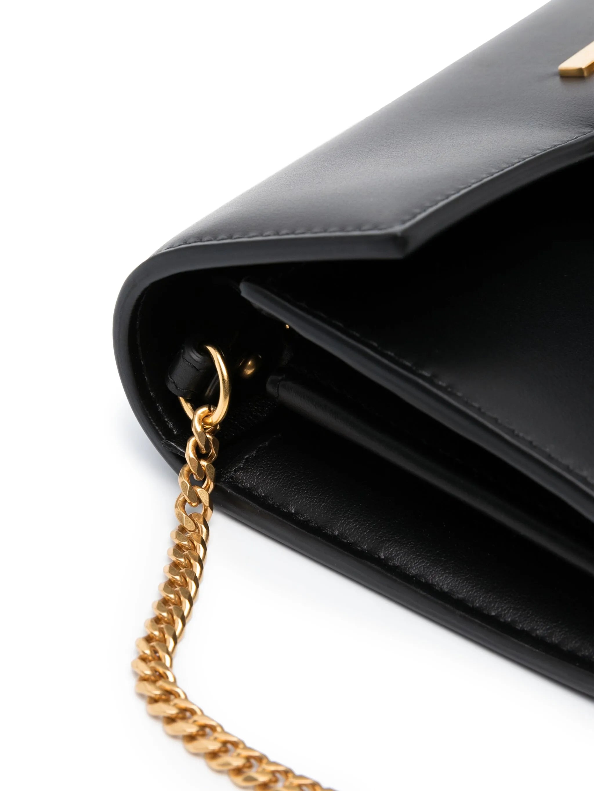 logo-plaque leather crossbody bag