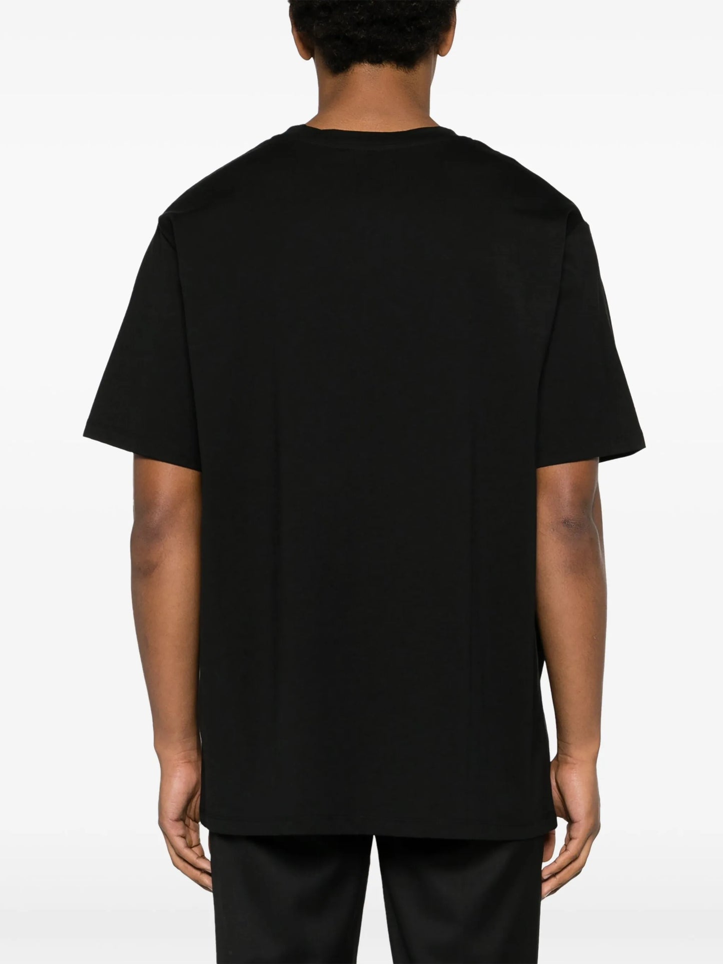 flocked-logo cotton T-shirt