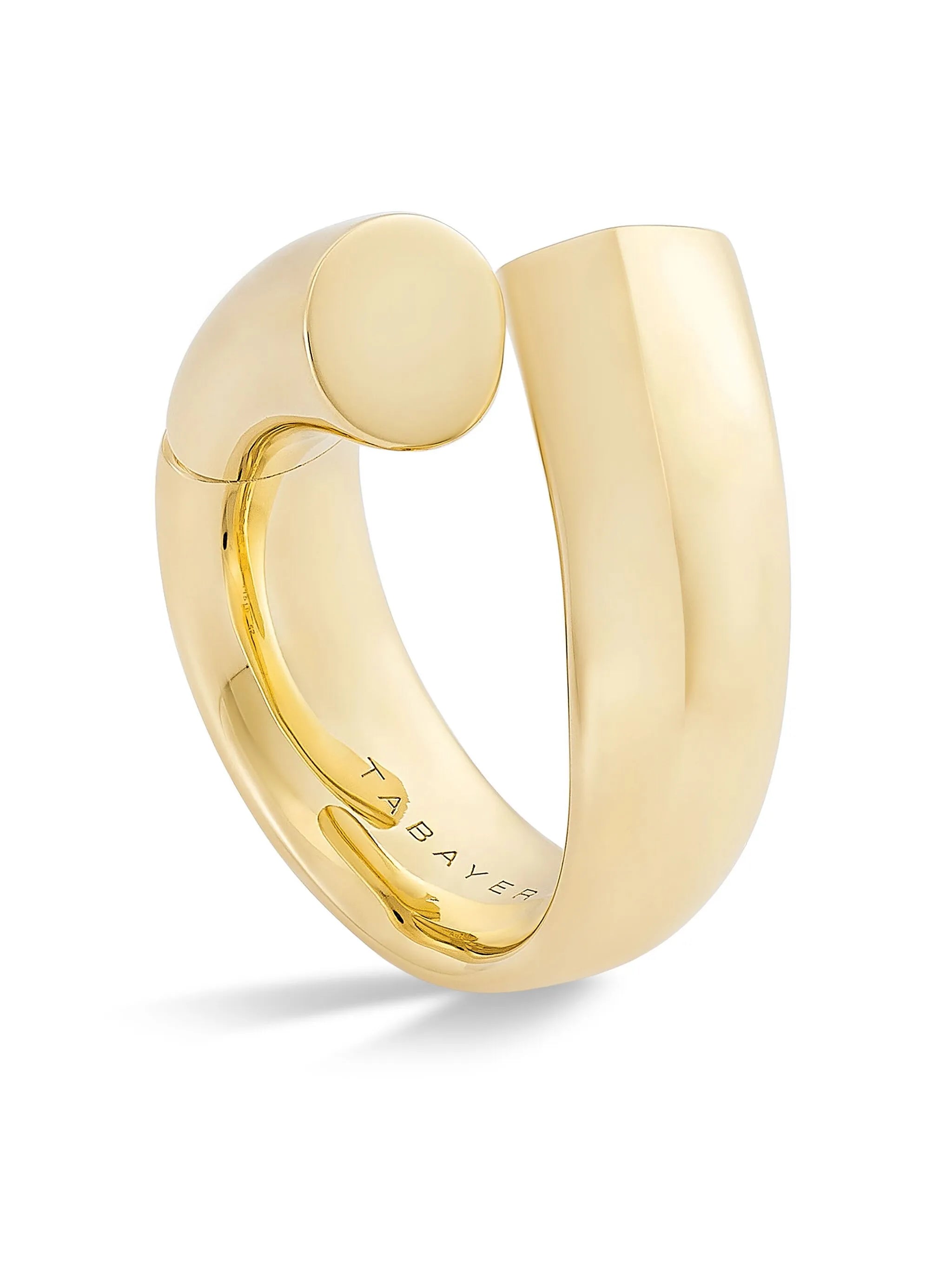 18kt yellow gold large Oera ring