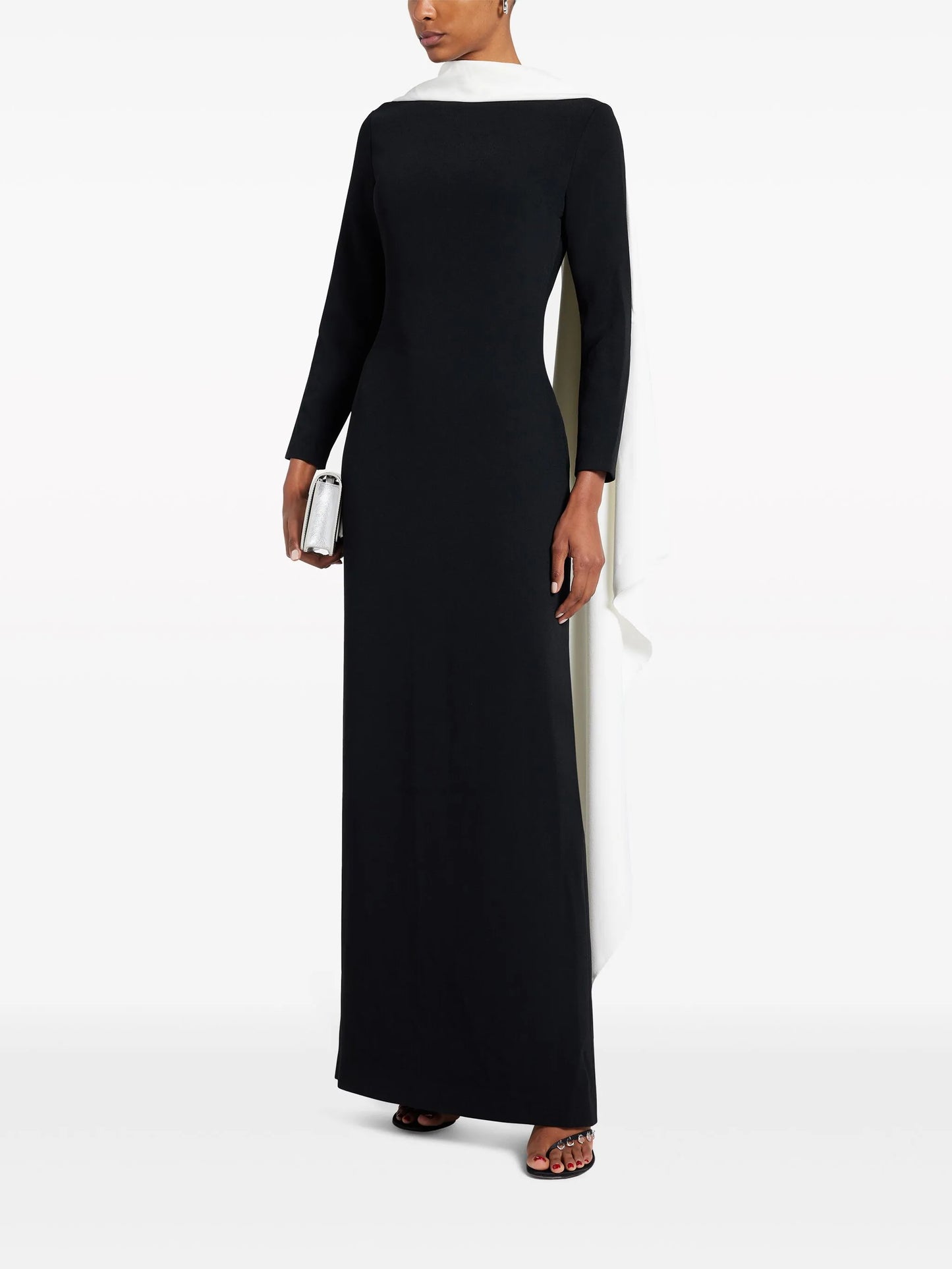 Luisa crepe maxi dress
