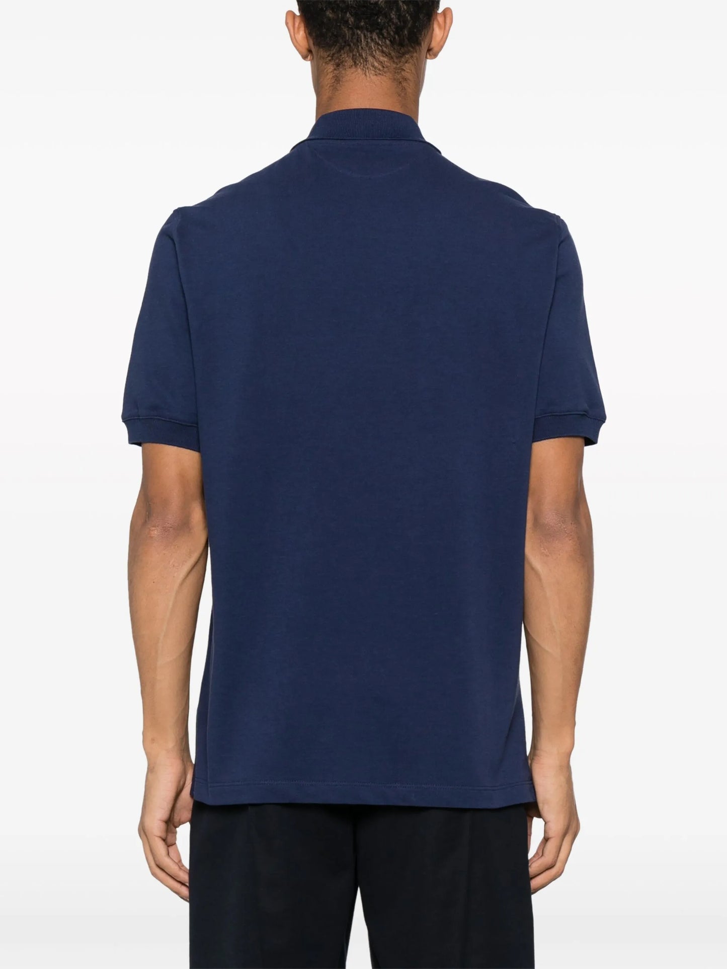 logo-print piqué cotton polo shirt