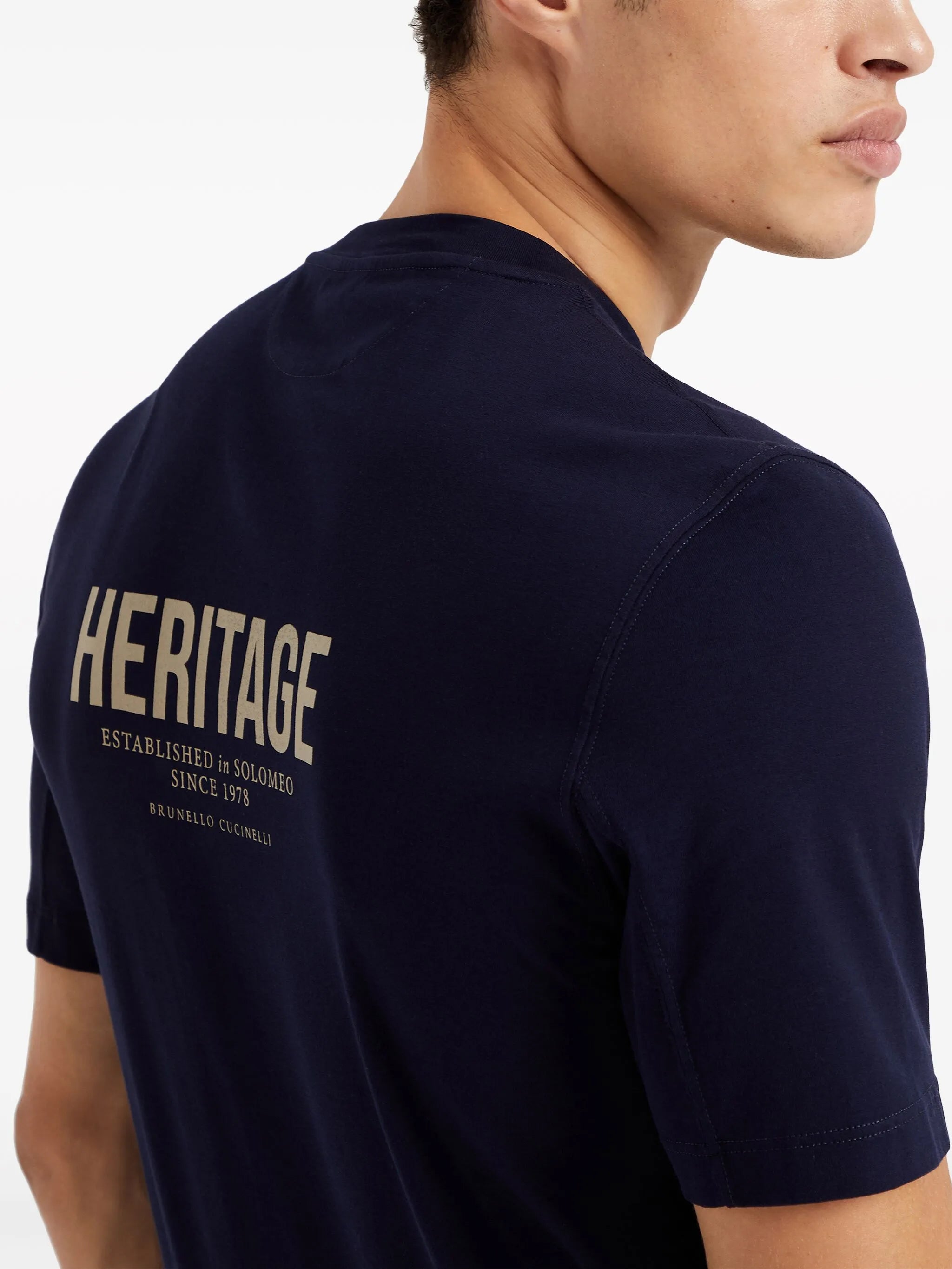 logo-embroidered cotton T-shirt