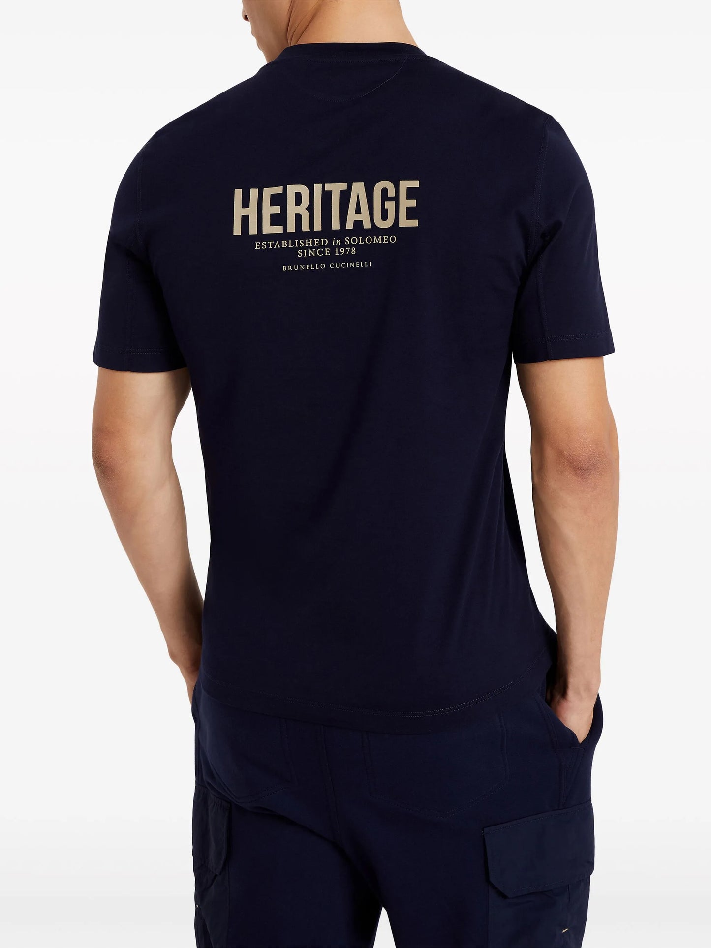 logo-embroidered cotton T-shirt